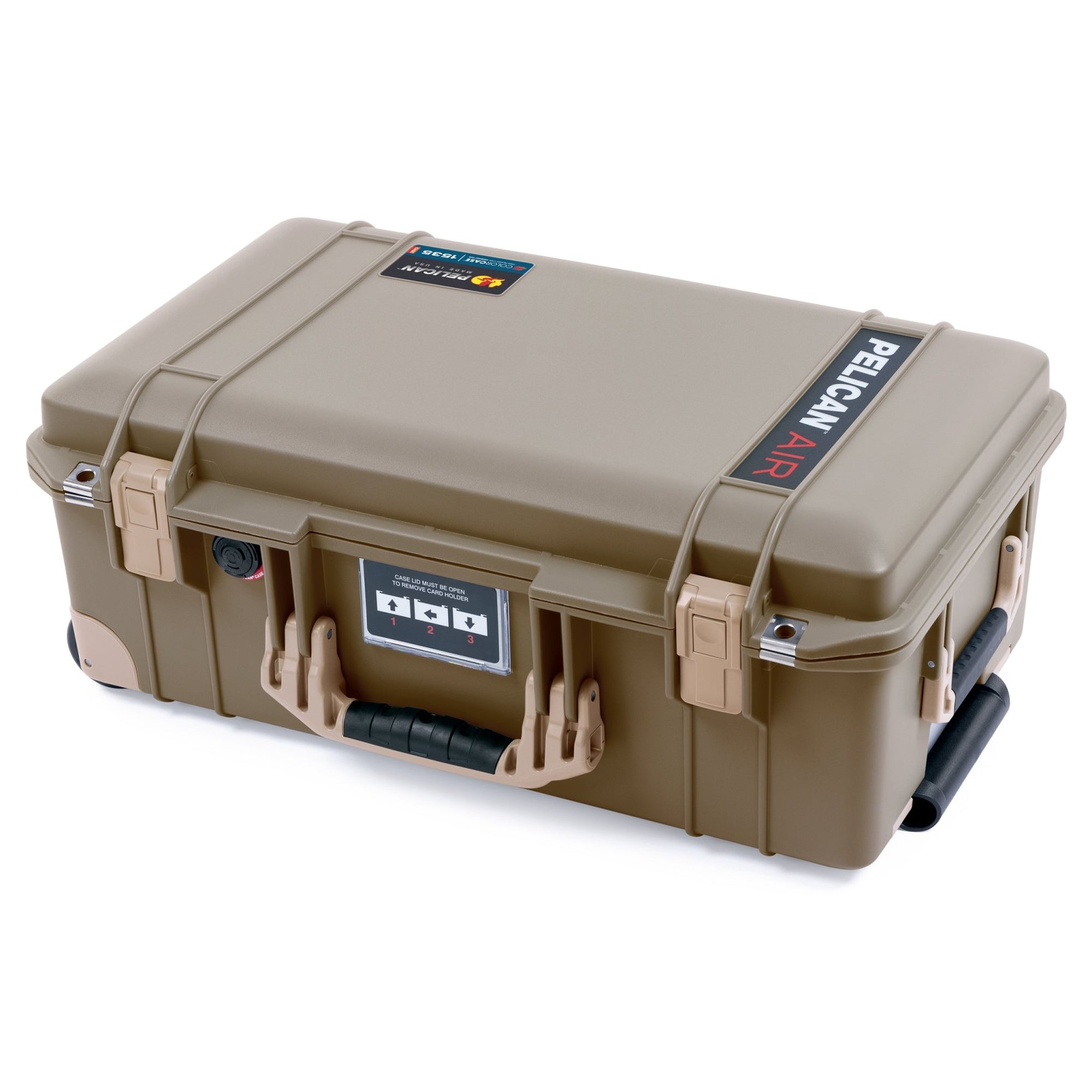Dark Desert Dirt & Tan Trolley Pelican 1535 Air Carry-on Case