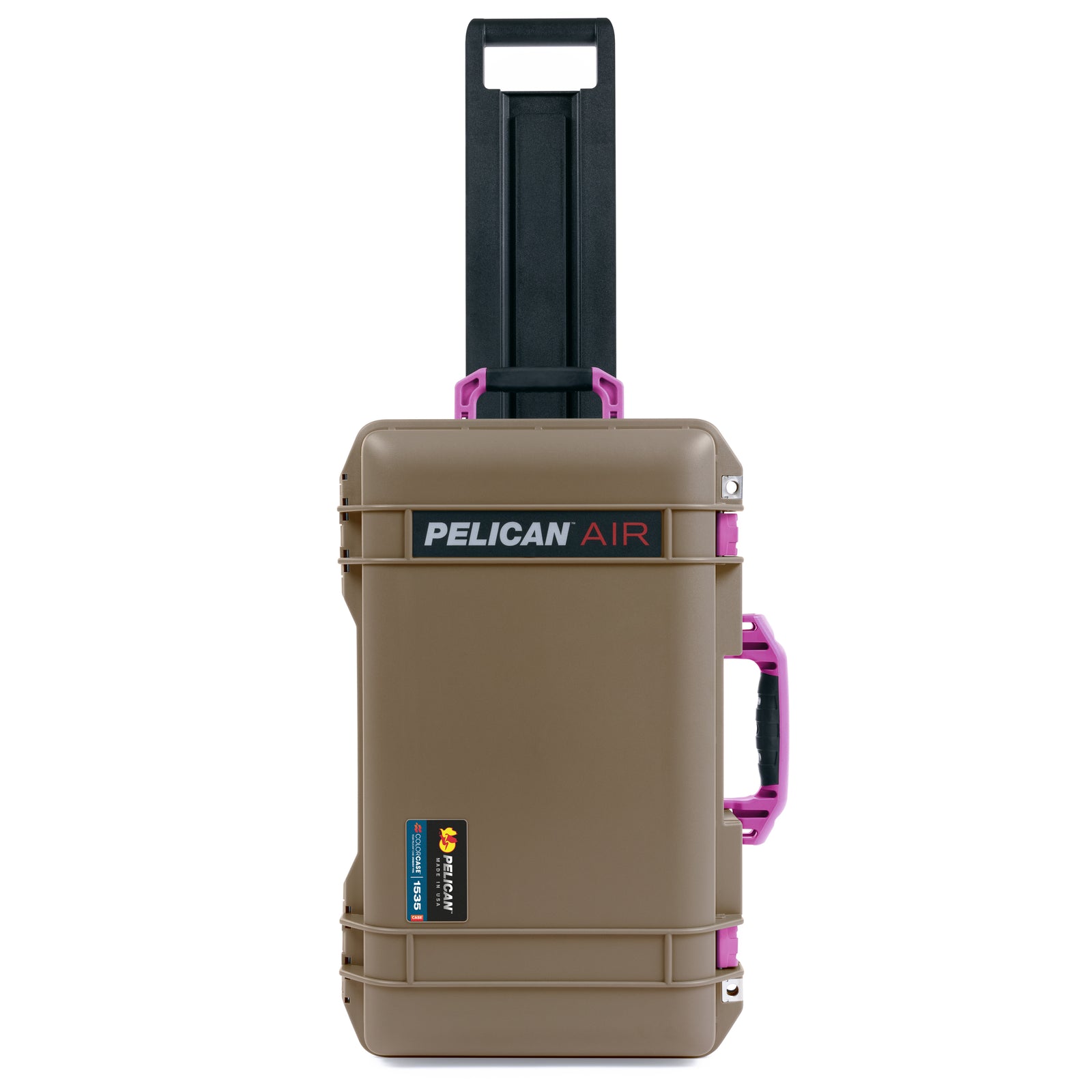 Pelican 1535 Air Carry-on Case - Dark Desert Dirt & Magenta