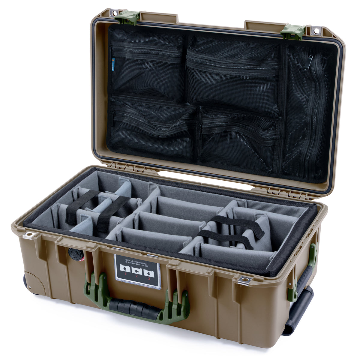 Pelican 1535 Air Carry-on Case - Dark Desert Dirt &amp; OD Green