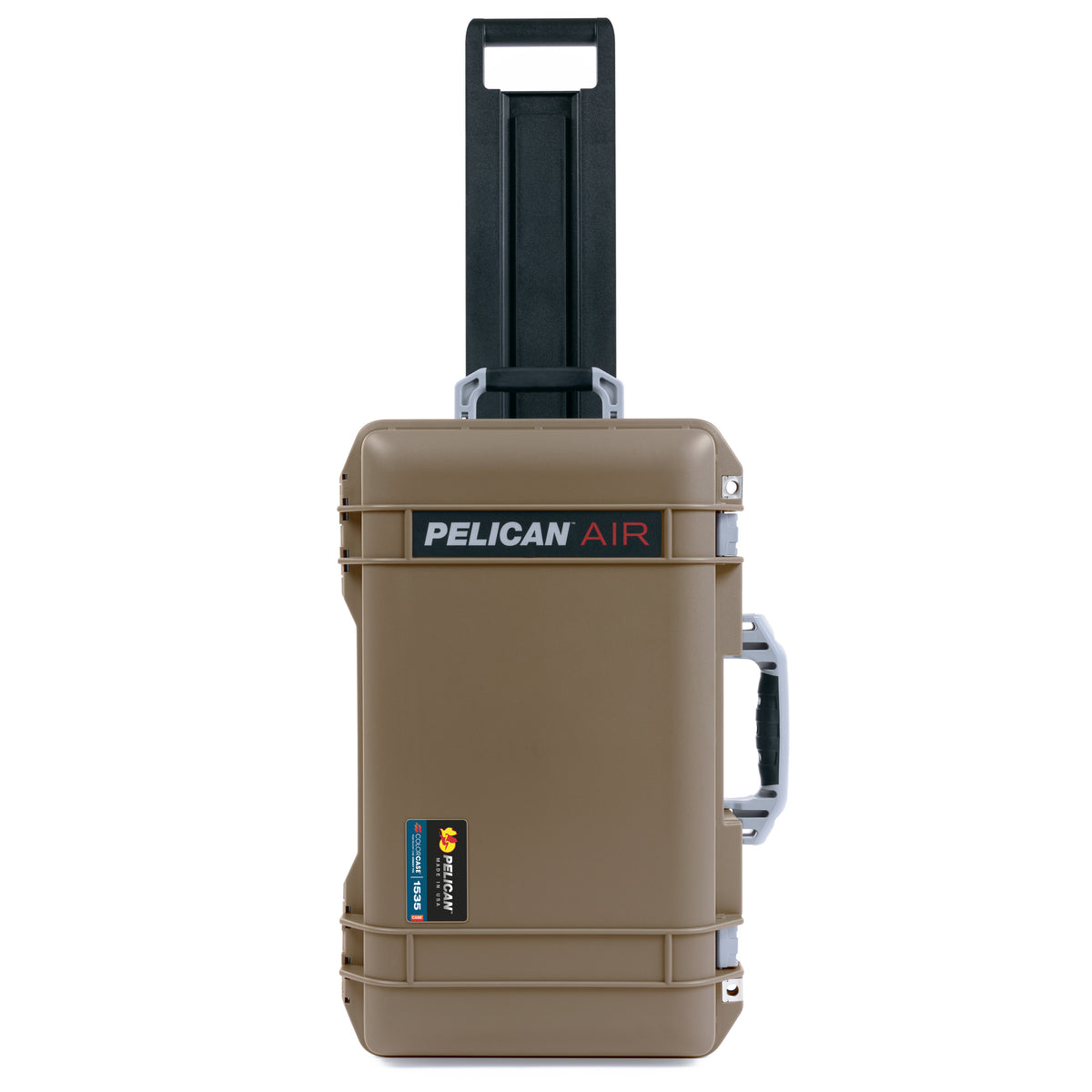 Pelican 1535 Air Carry-on Case - Dark Desert Dirt &amp; Silver