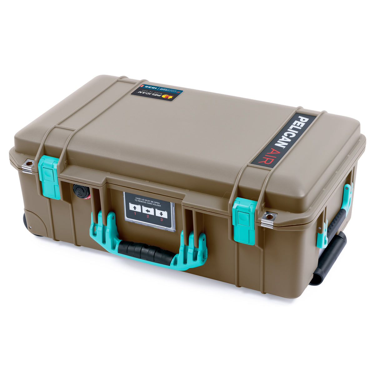 Pelican 1535 Air Carry-on Case - Dark Desert Dirt &amp; Teal