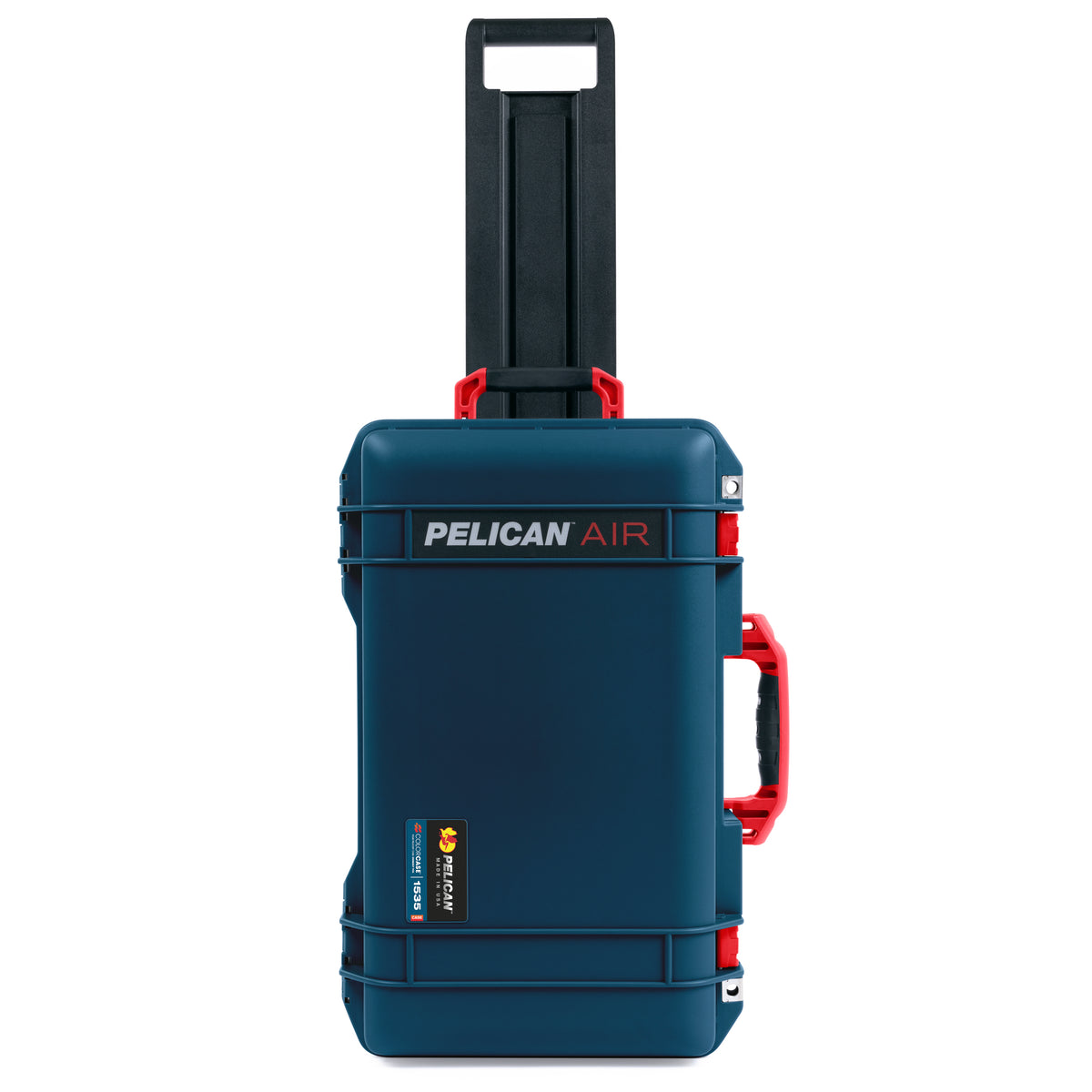 Pelican 1535 Air Carry-on Case - Deep Pacific & Red