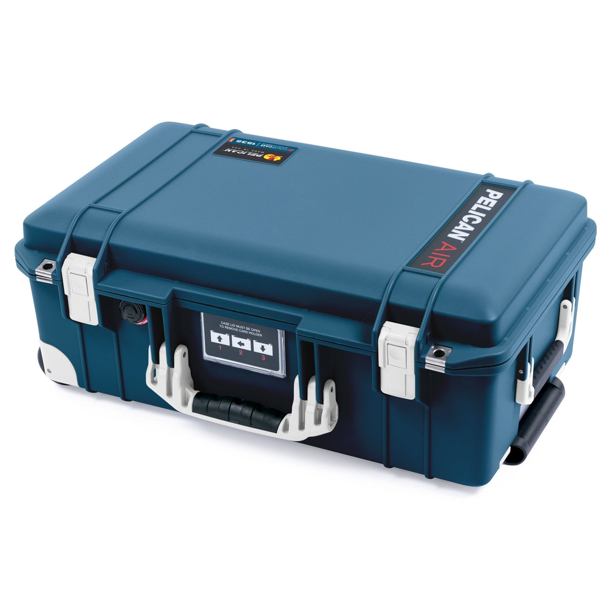 Pelican 1535 Air Carry - on Case - Deep Pacific &amp; Whiteout Trolley - Empty