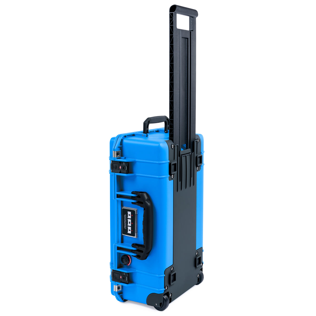 Pelican 1535 Air Carry-on Case - Electric Blue &amp; Black TSA Latches + Trolley