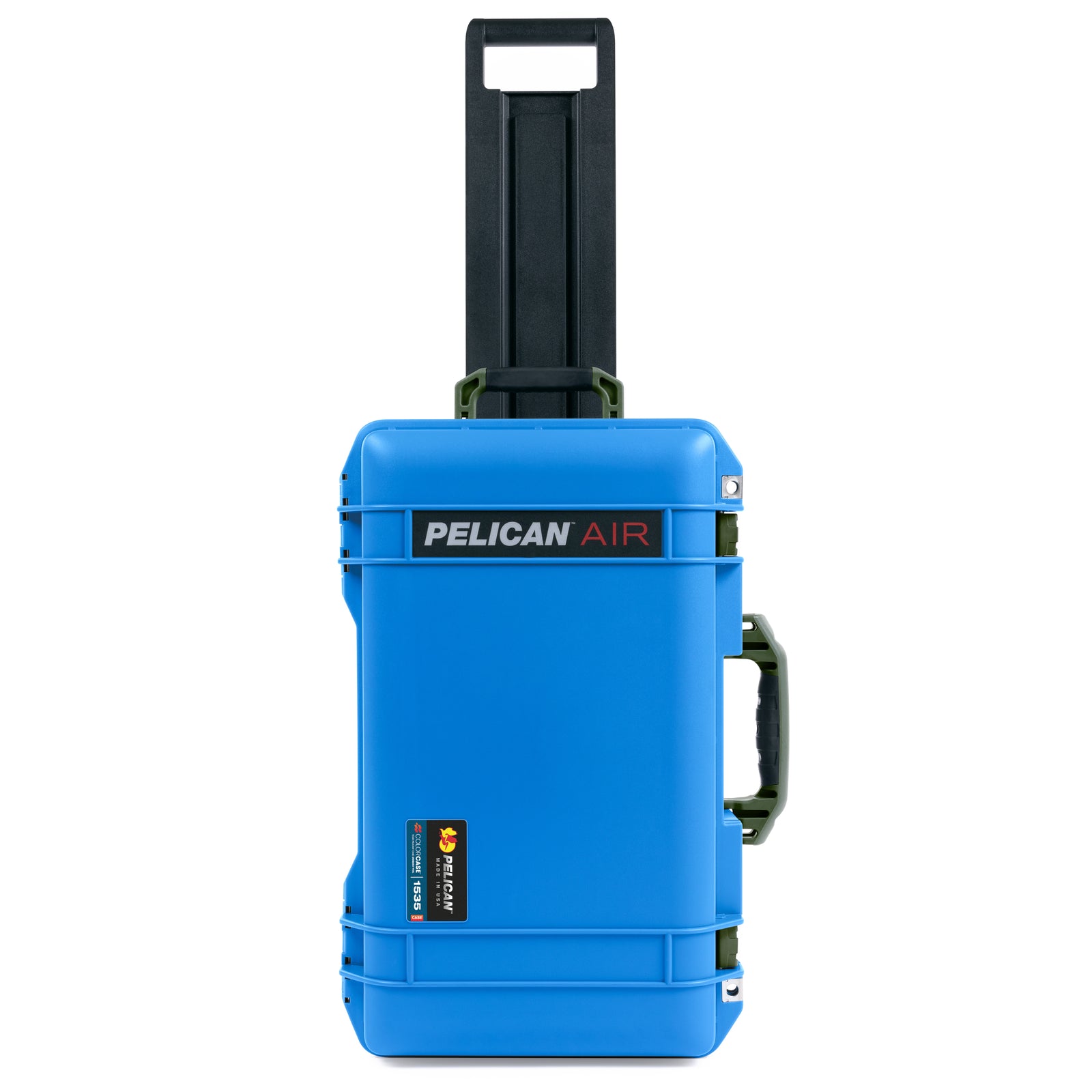 Pelican 1535 Air Carry-on Case - Electric Blue & OD Green