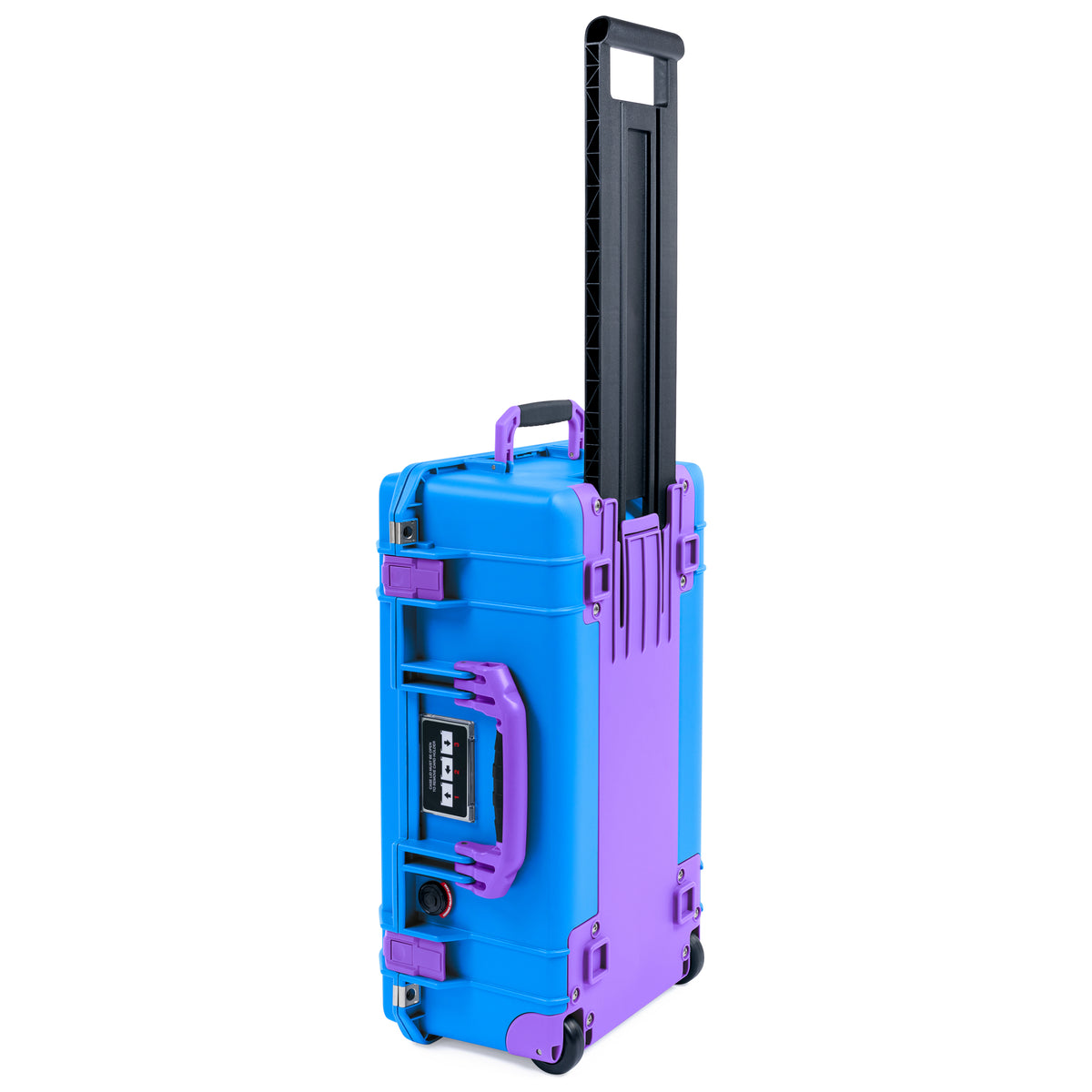 Pelican 1535 Air Carry-on Case - Electric Blue &amp; Purple Trolley