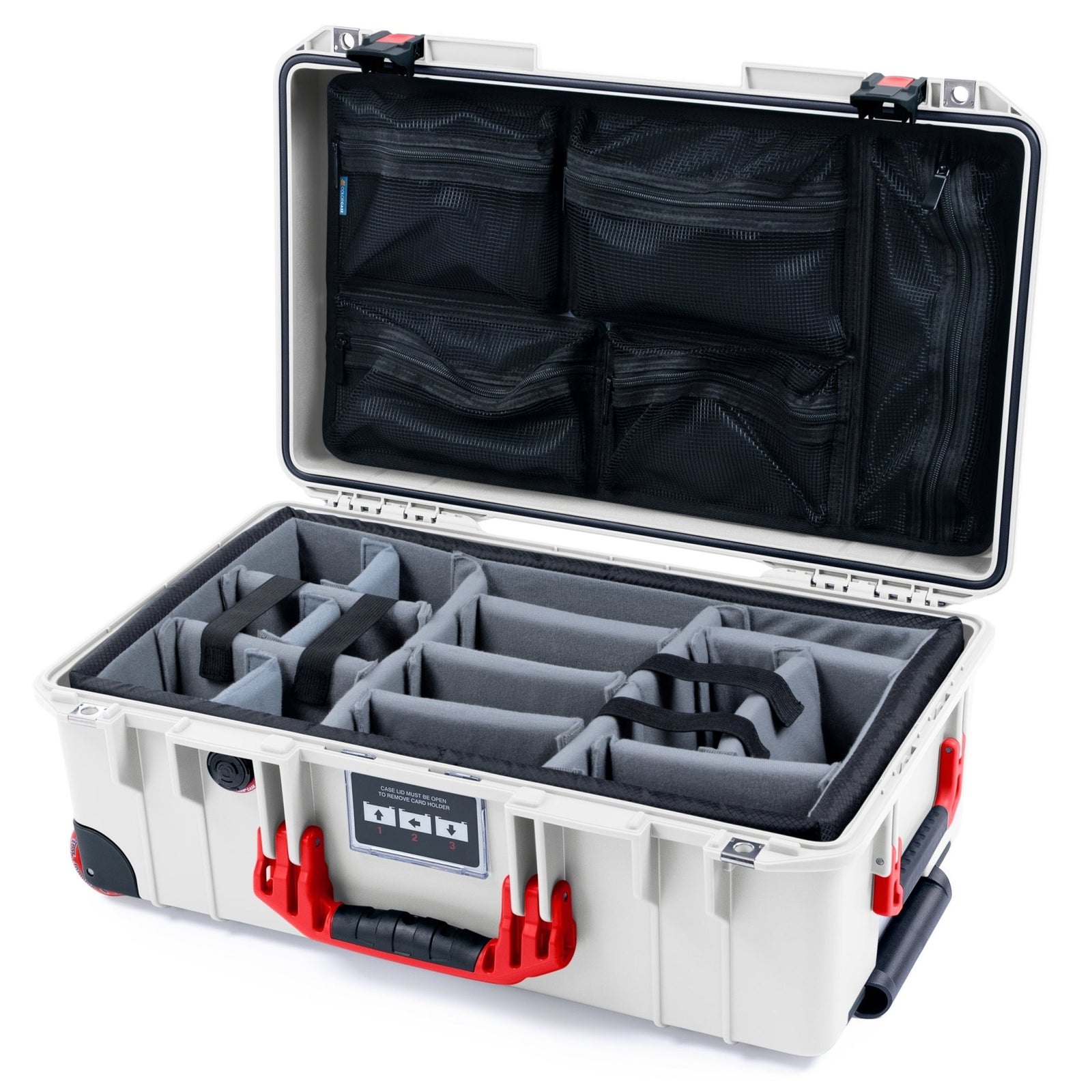Pelican 1535 Air Formula Series Case - Kannapolis (2026) - Padded Microfiber Dividers / Mesh Lid Organizer