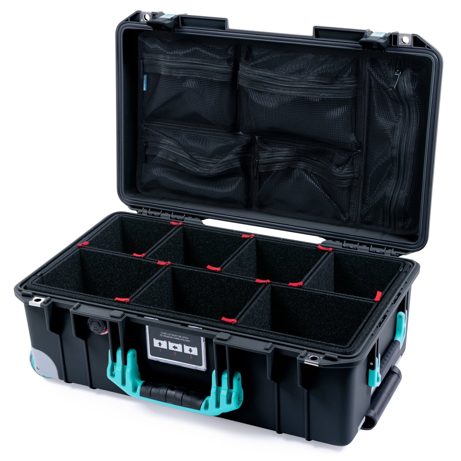 Pelican 1535 Air Formula Series Case - Brackley - TrekPak Divider System / Mesh Lid Organizer