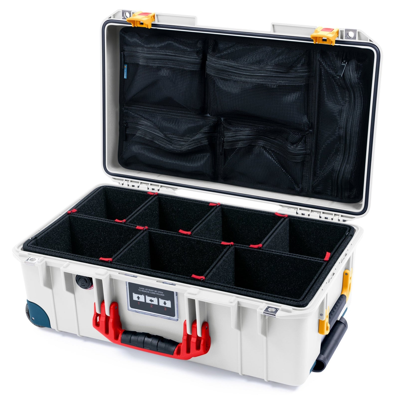 Pelican 1535 Air Formula Series Case - Faenza - TrekPak Divider System / Mesh Lid Organizer