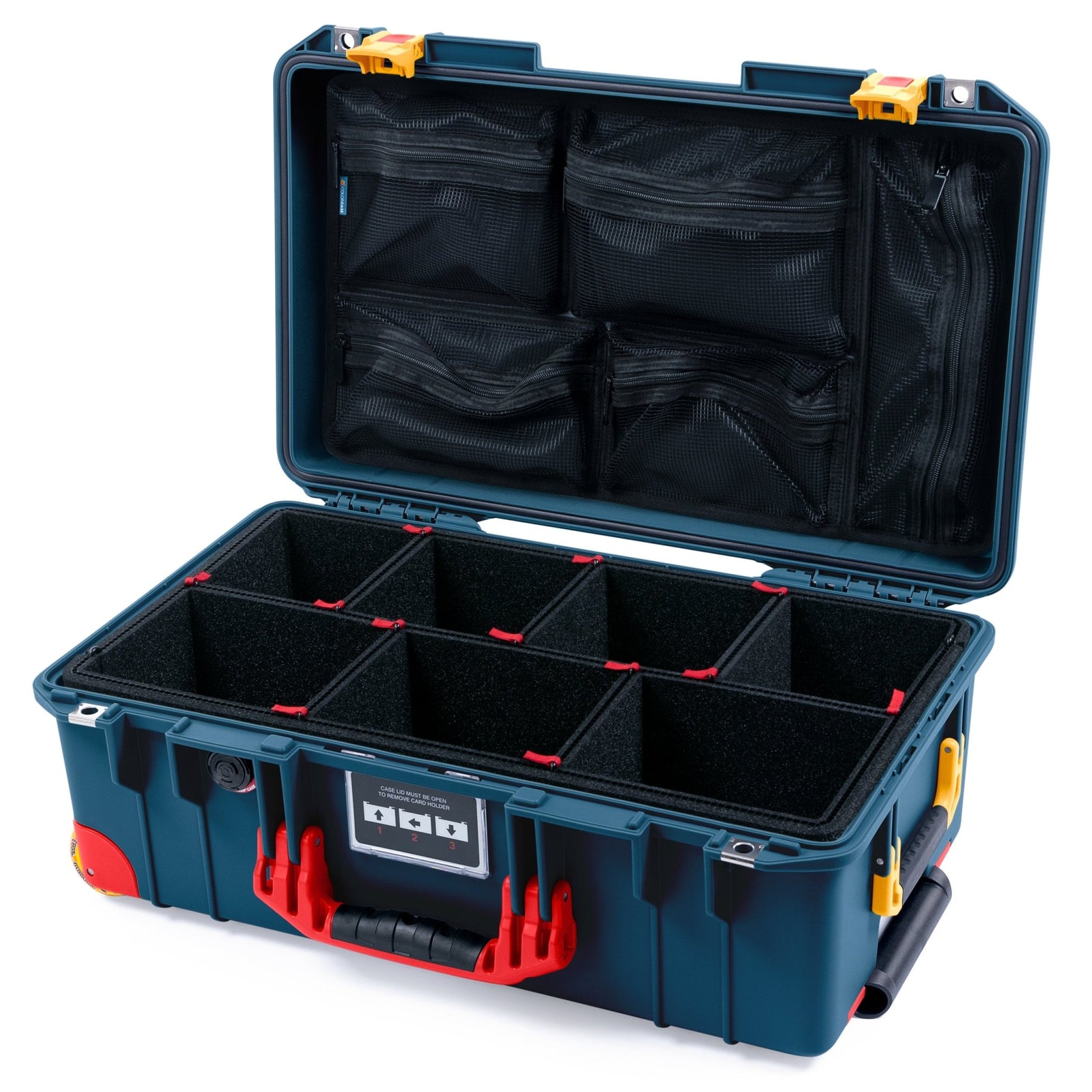 Pelican 1535 Air Formula Series Case - Milton Keynes - TrekPak Divider System / Mesh Lid Organizer