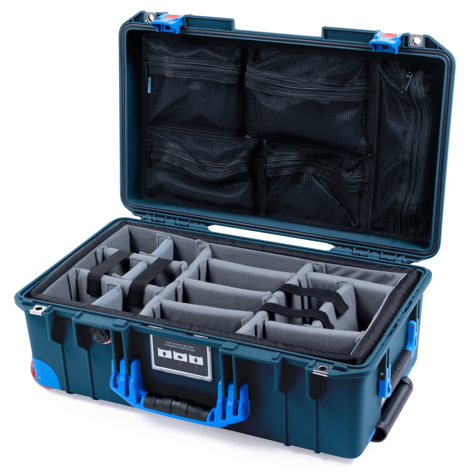 Pelican 1535 Air Formula Series Case - Grove - Padded Microfiber Dividers / Mesh Lid Organizer