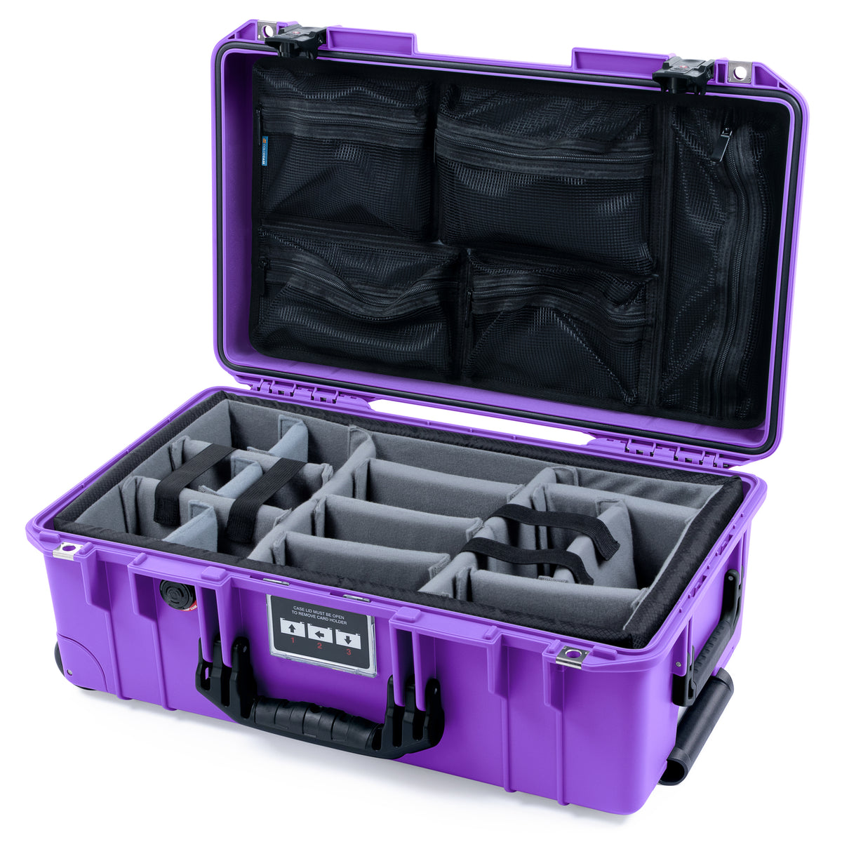 Pelican 1535 Air Carry-on Case - Galaxy Purple &amp; Black TSA Latches