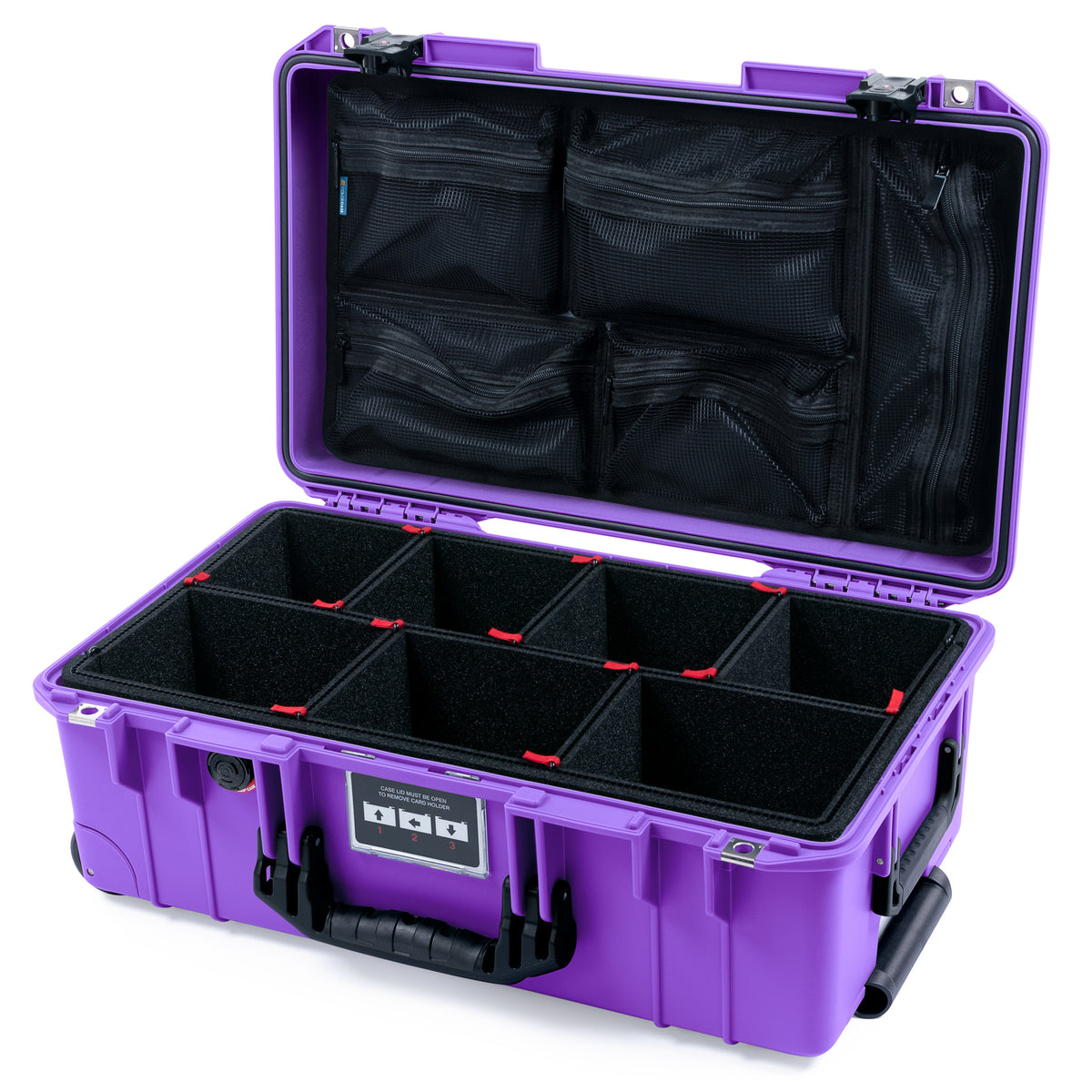 Pelican 1535 Air Carry-on Case - Galaxy Purple &amp; Black TSA Latches