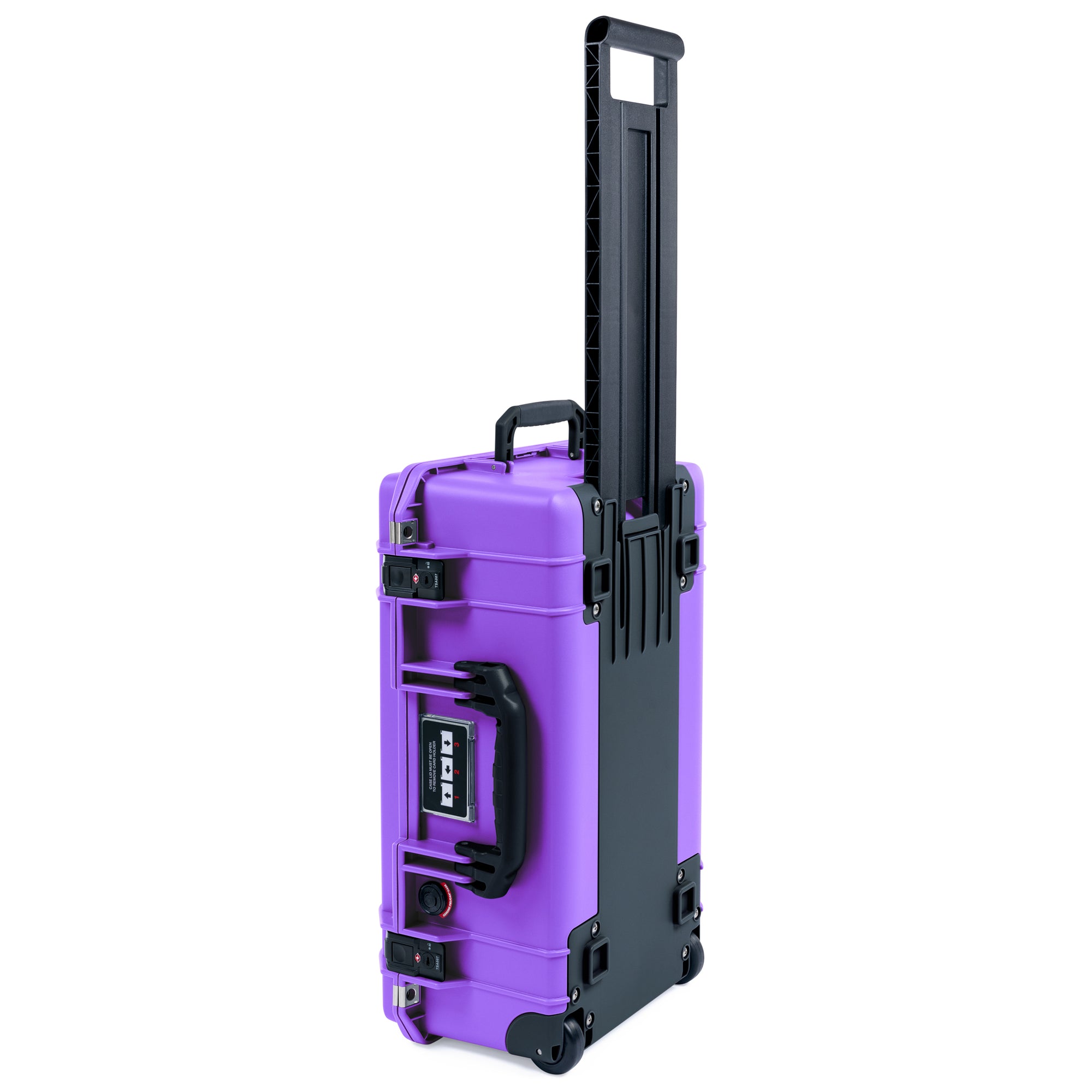 Pelican 1535 Air Carry-on Case - Galaxy Purple & Black TSA Latches + Trolley