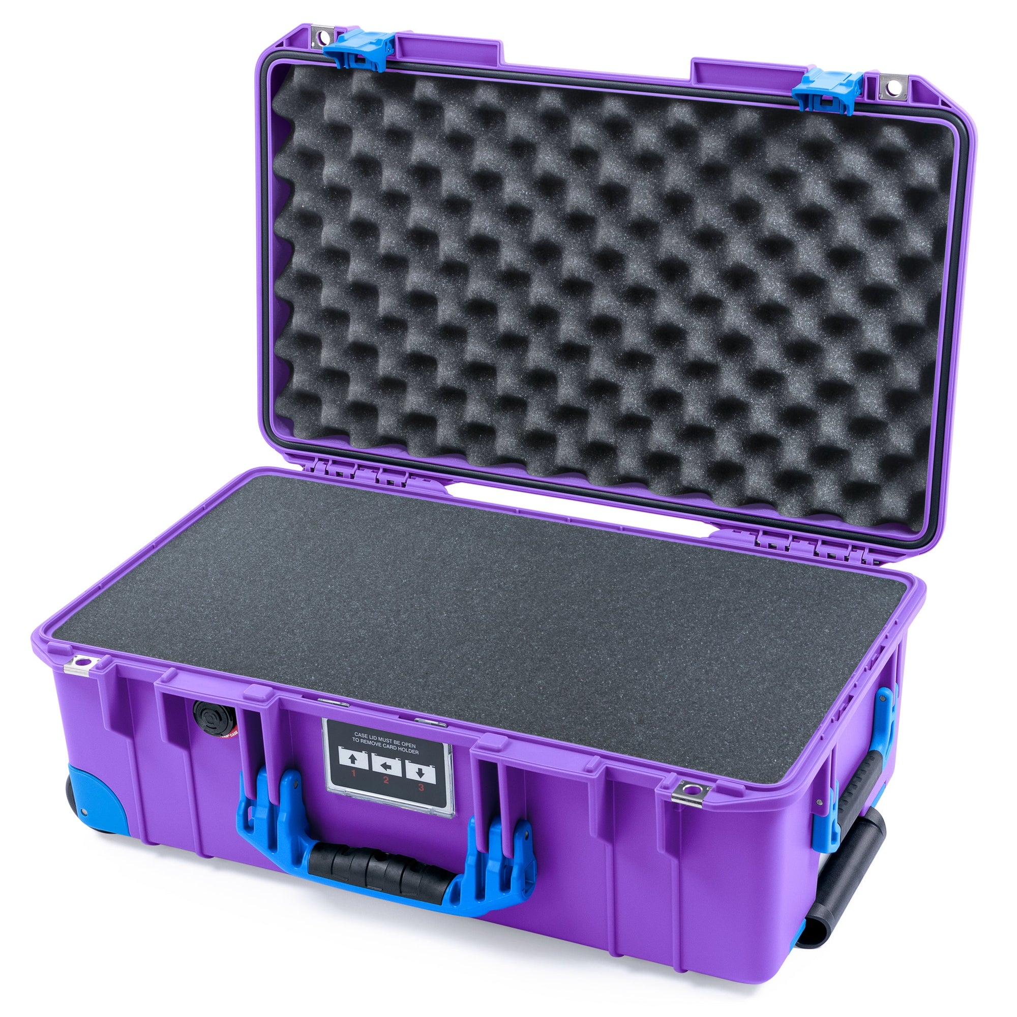 Pelican 1535 Air Carry-on Case - Galaxy Purple & Blue Trolley