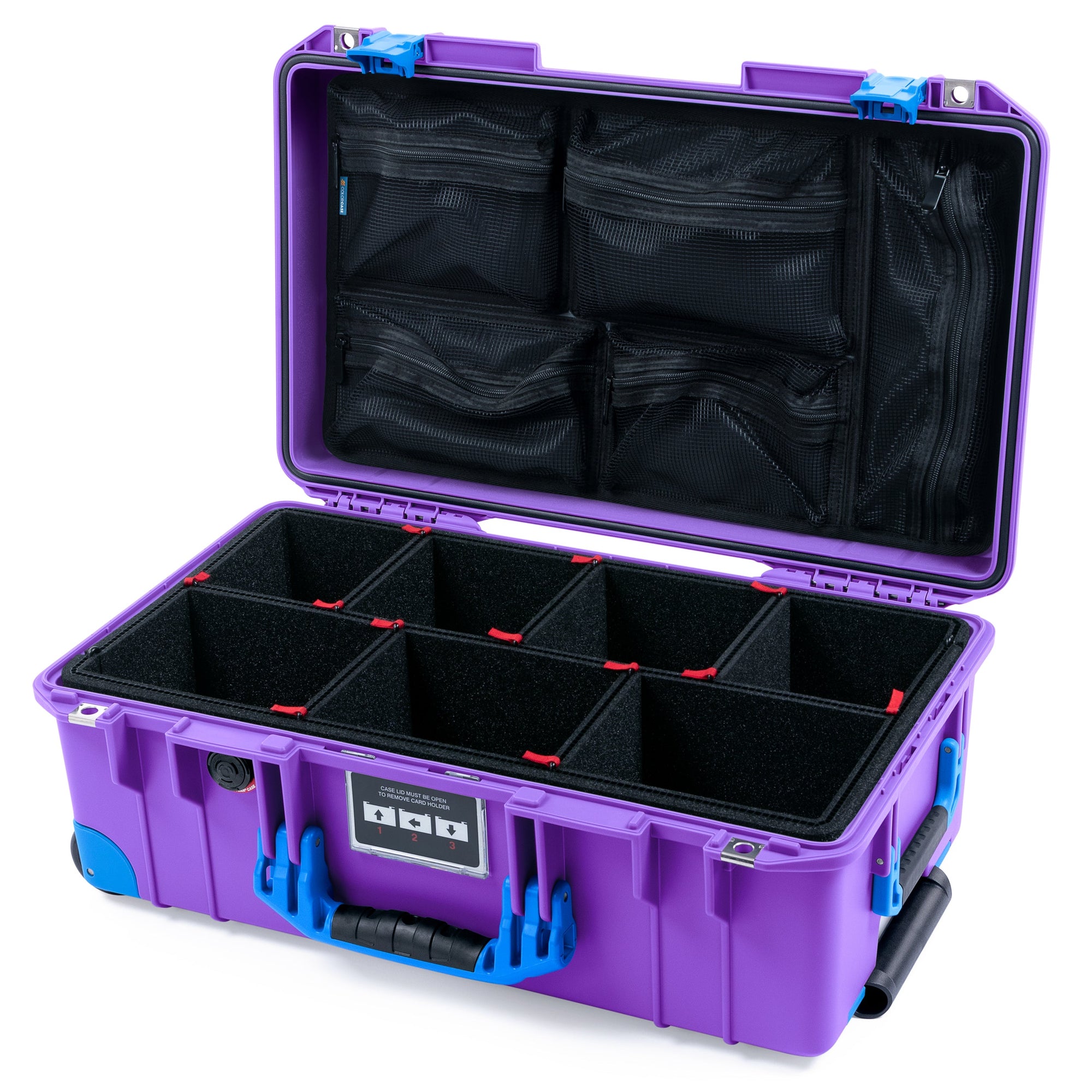 Pelican 1535 Air Carry-on Case - Galaxy Purple & Blue Trolley