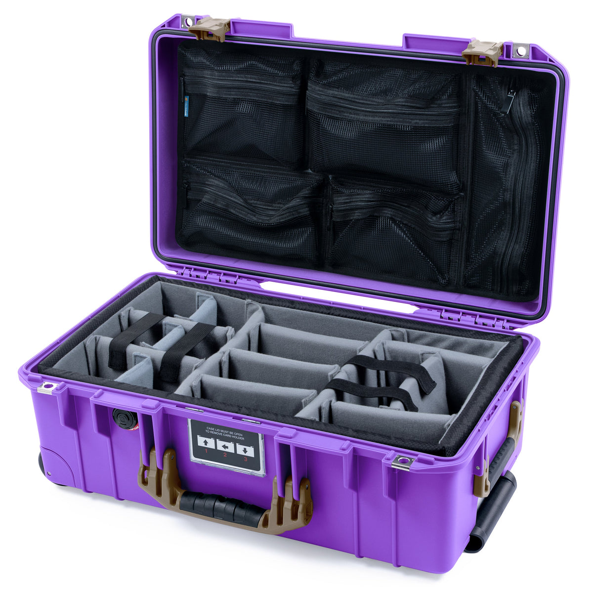 Pelican 1535 Air Carry-on Case - Galaxy Purple &amp; Dark Desert Dirt