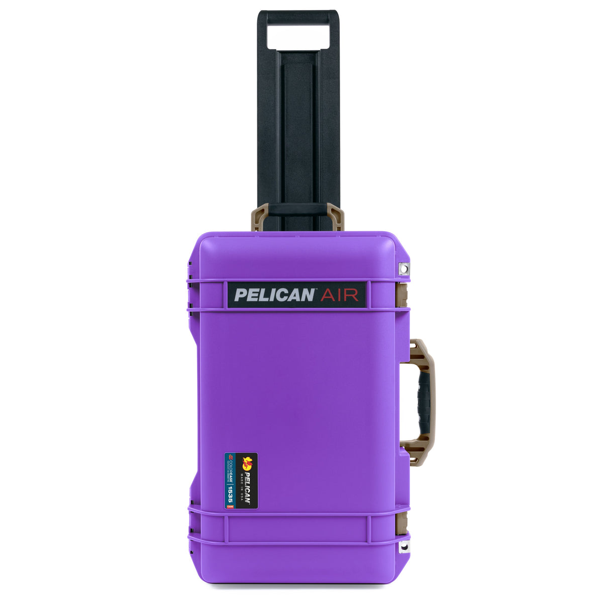 Pelican 1535 Air Carry-on Case - Galaxy Purple &amp; Dark Desert Dirt Trolley
