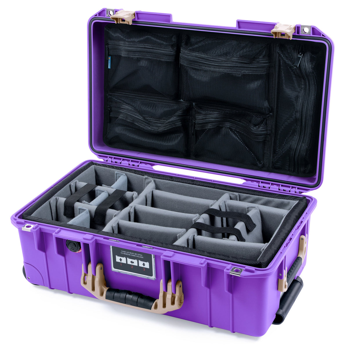 Pelican 1535 Air Carry-on Case - Galaxy Purple &amp; Desert Tan