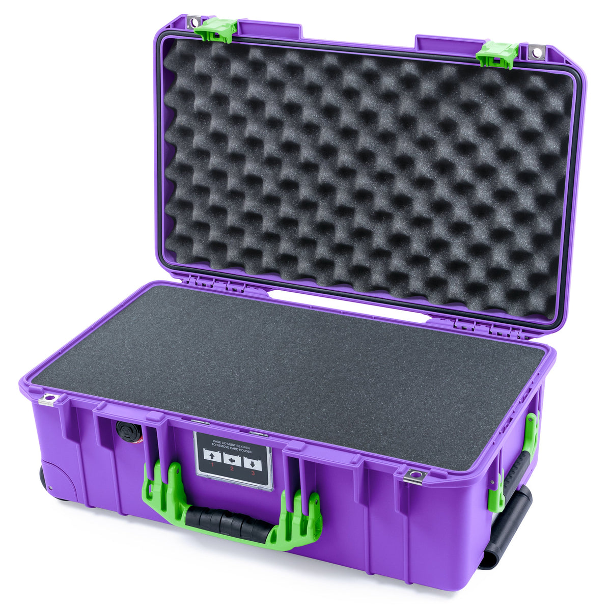 Pelican 1535 Air Carry-on Case - Galaxy Purple &amp; Lime Green