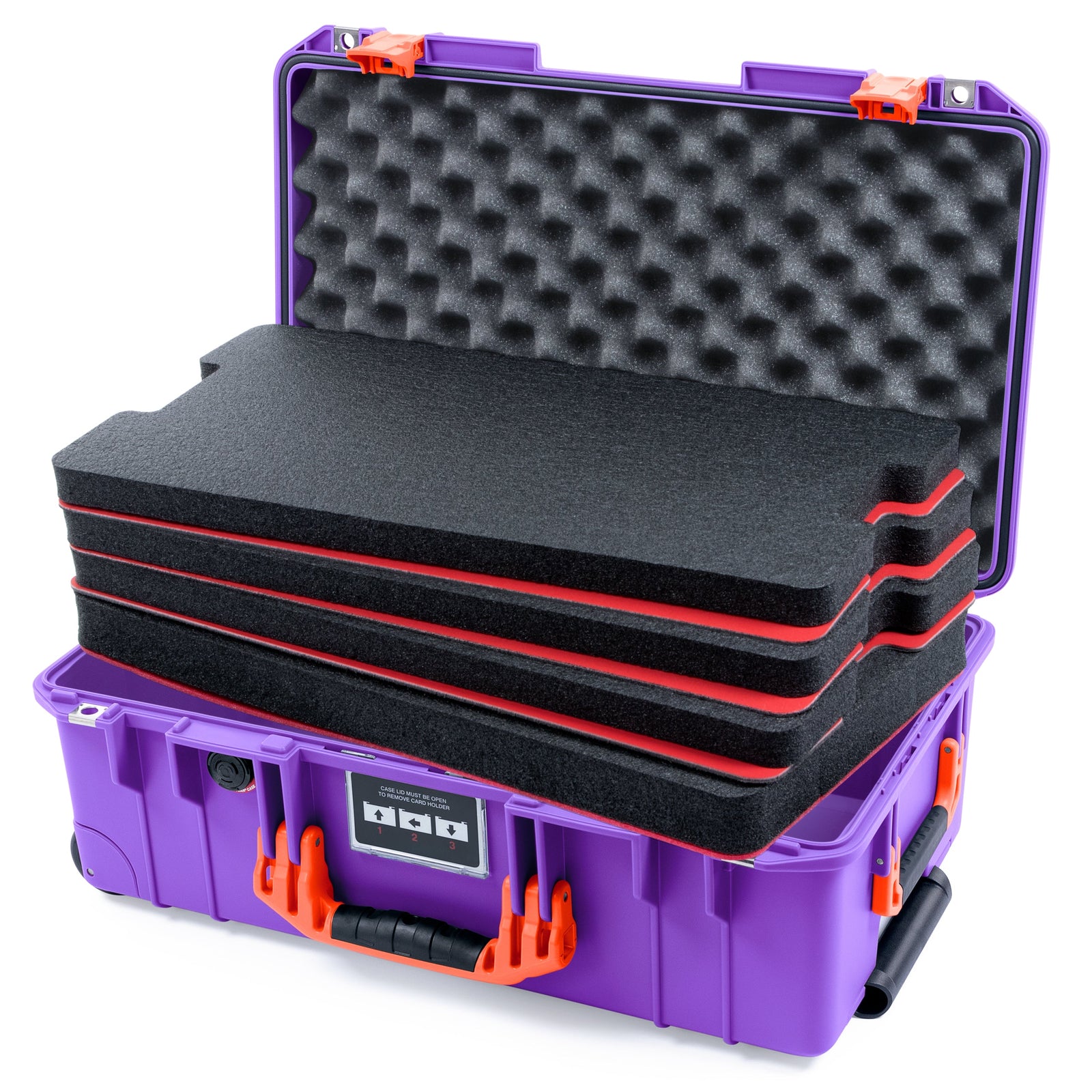 Pelican 1535 Air Carry-on Case - Galaxy Purple & Orange