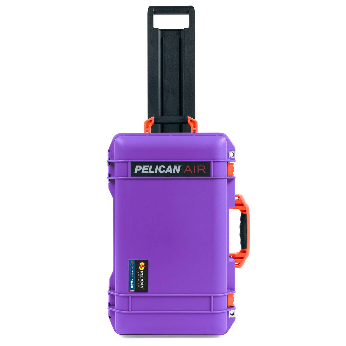 Pelican 1535 Air Carry-on Case - Galaxy Purple & Orange Trolley
