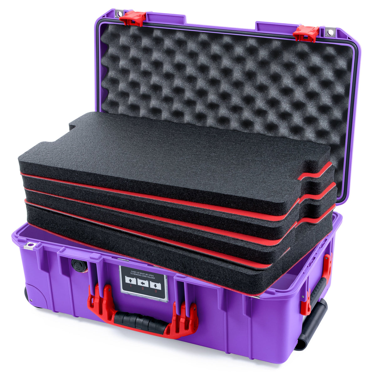 Pelican 1535 Air Carry-on Case - Galaxy Purple & Red