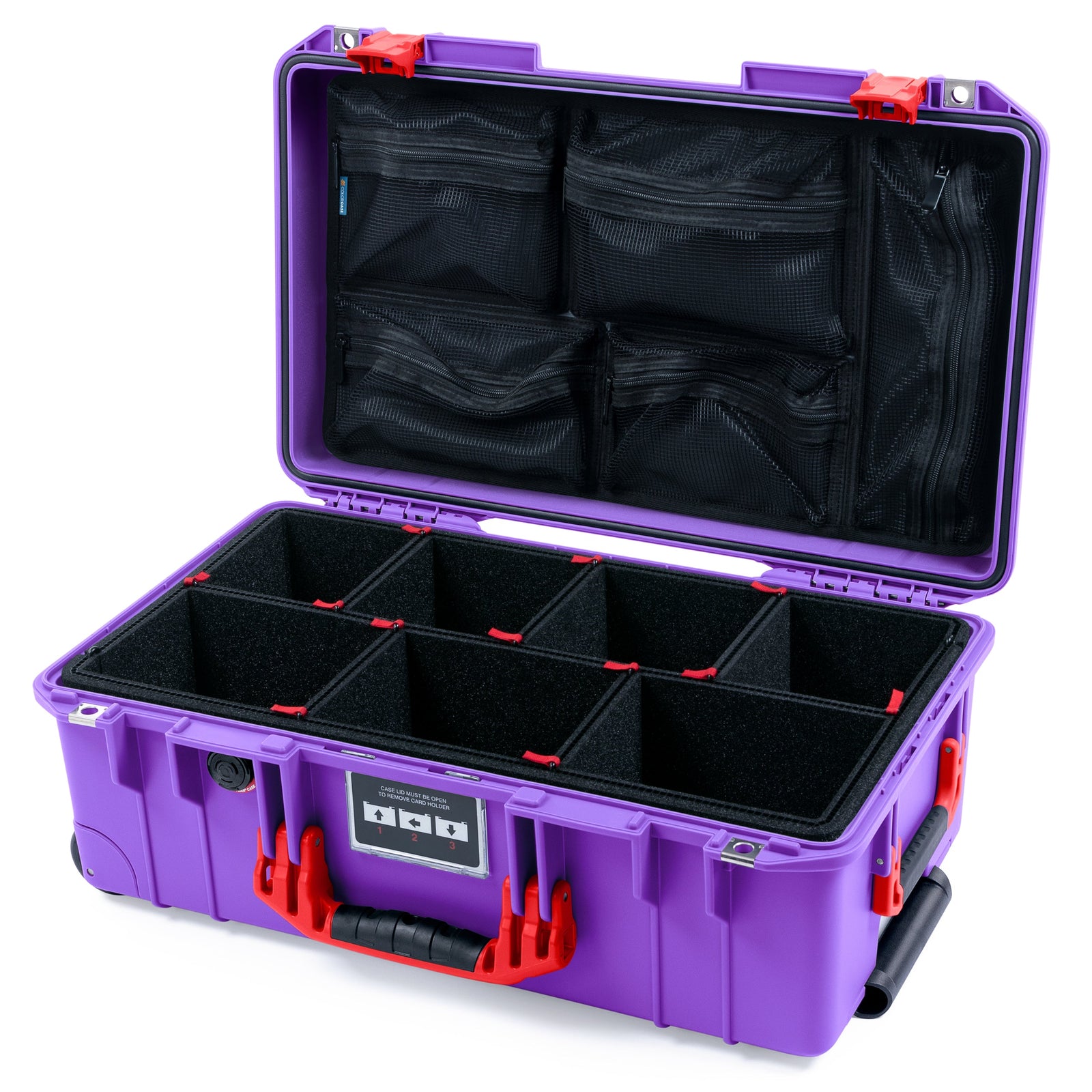 Pelican 1535 Air Carry-on Case - Galaxy Purple & Red