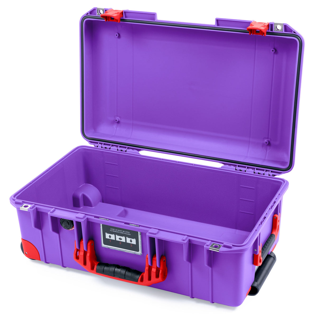 Pelican 1535 Air Carry-on Case - Galaxy Purple & Red Trolley
