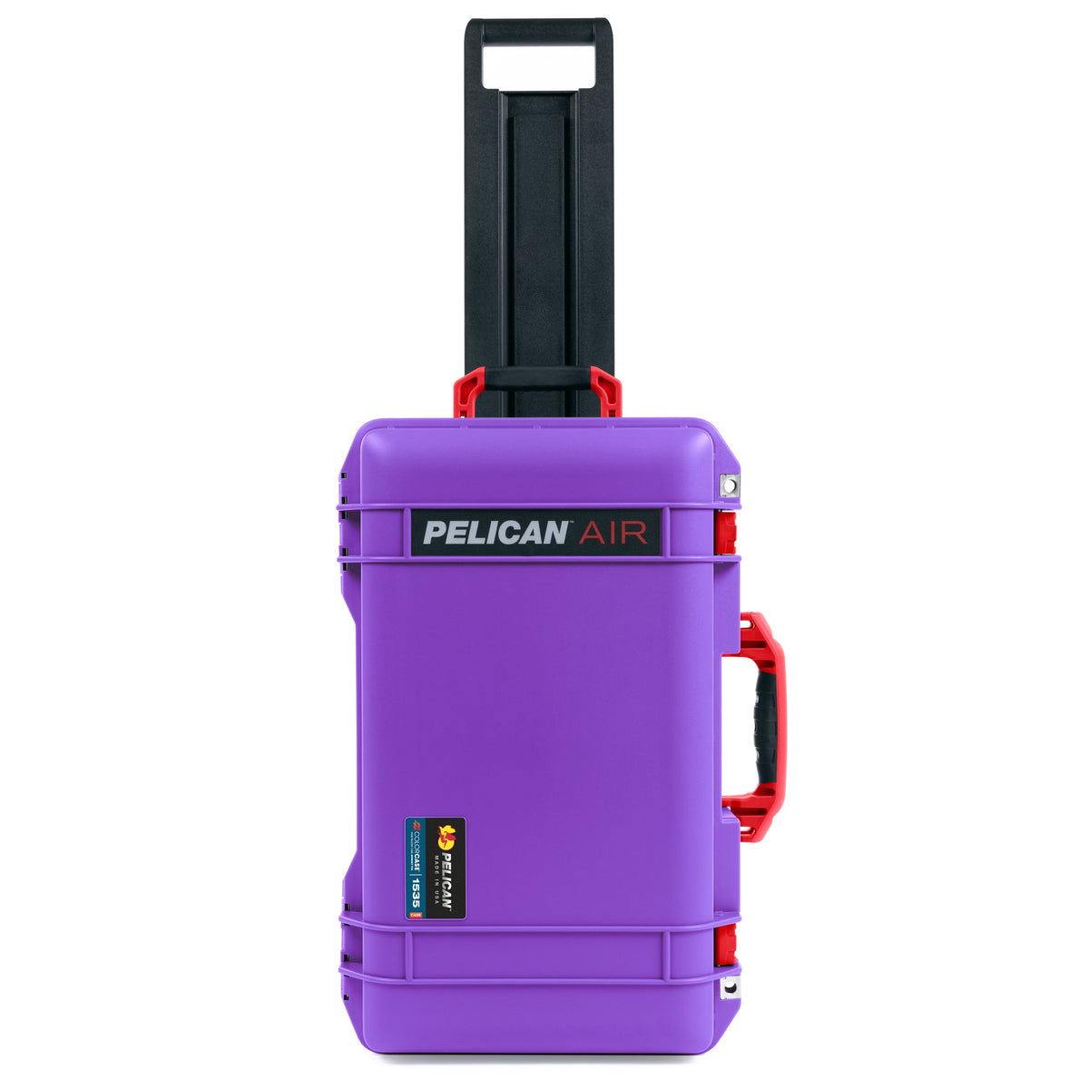 Pelican 1535 Air Carry-on Case - Galaxy Purple & Red Trolley