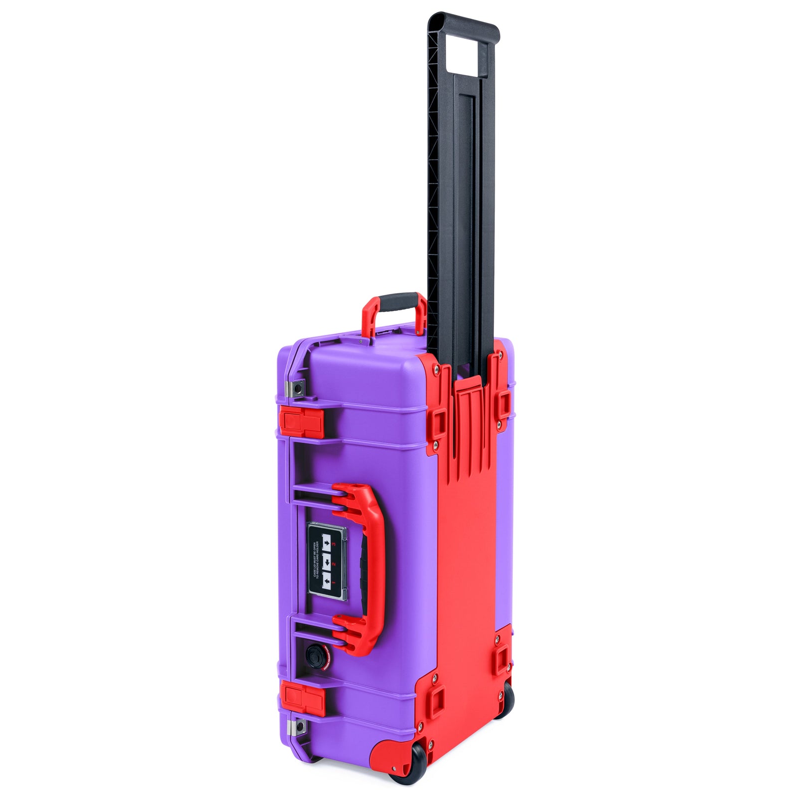 Pelican 1535 Air Carry-on Case - Galaxy Purple & Red Trolley
