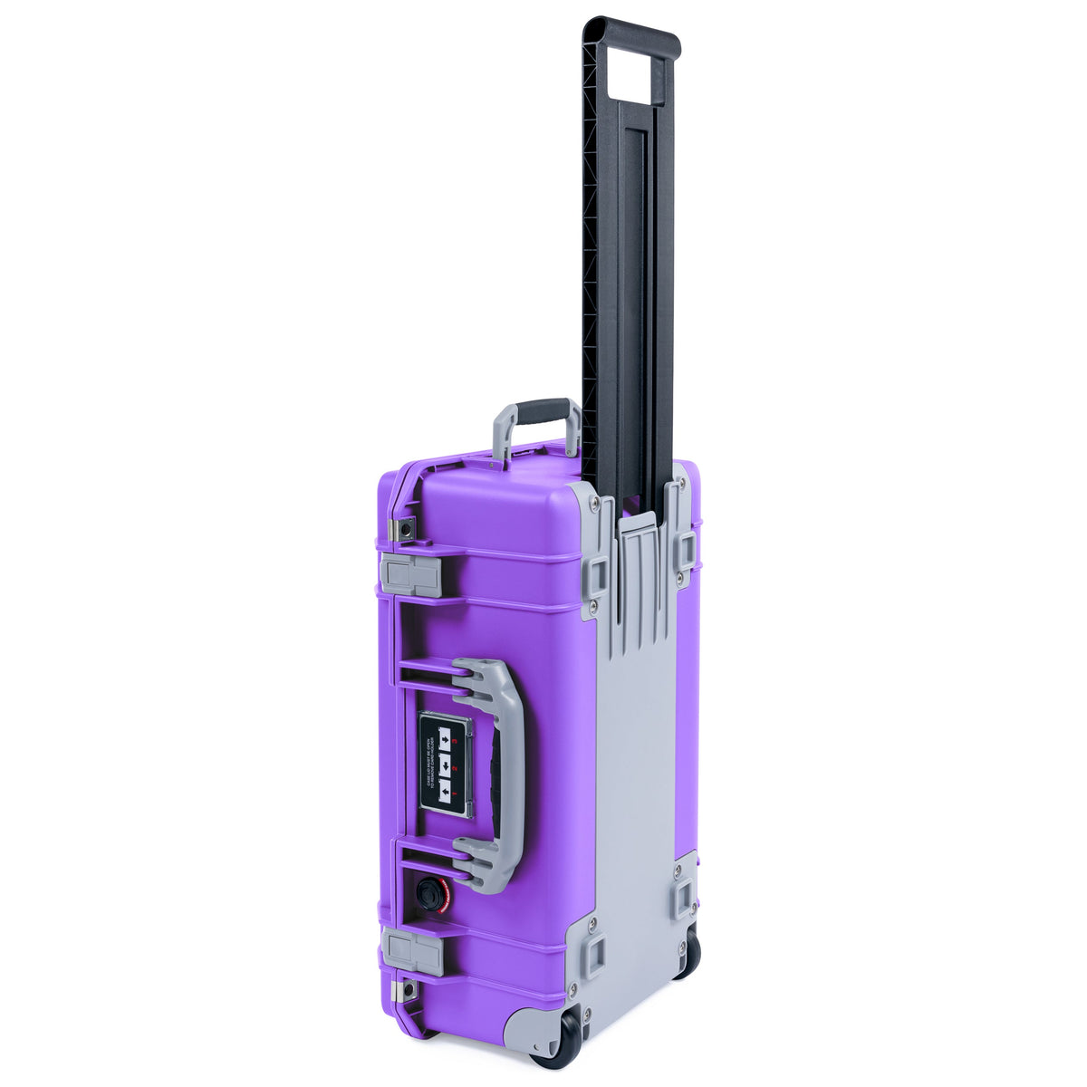 Pelican 1535 Air Carry-on Case - Galaxy Purple & Silver Trolley