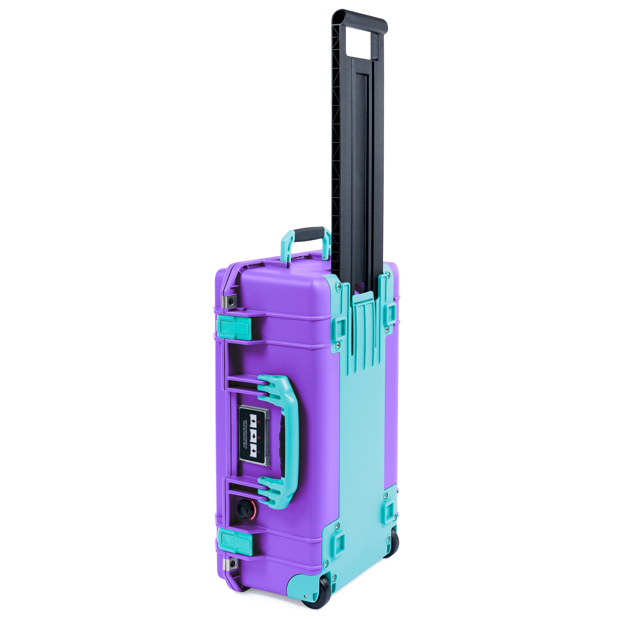 Pelican 1535 Air Carry-on Case - Galaxy Purple & Teal Trolley
