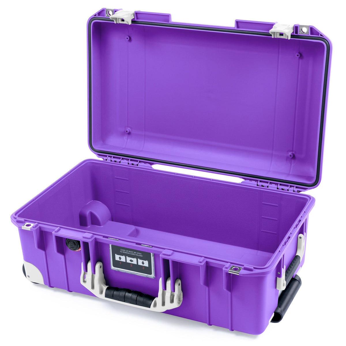 Pelican 1535 Air Carry - on Case - Purple &amp; Whiteout Trolley - Empty