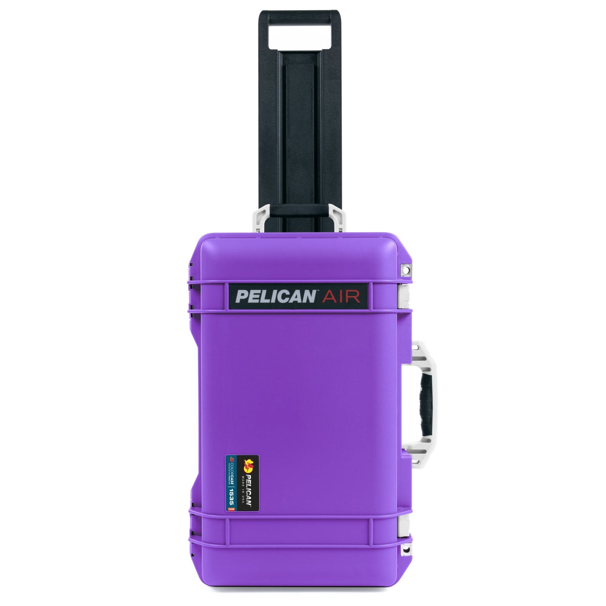 Pelican 1535 Air Carry - on Case - Purple &amp; Whiteout Trolley - Empty