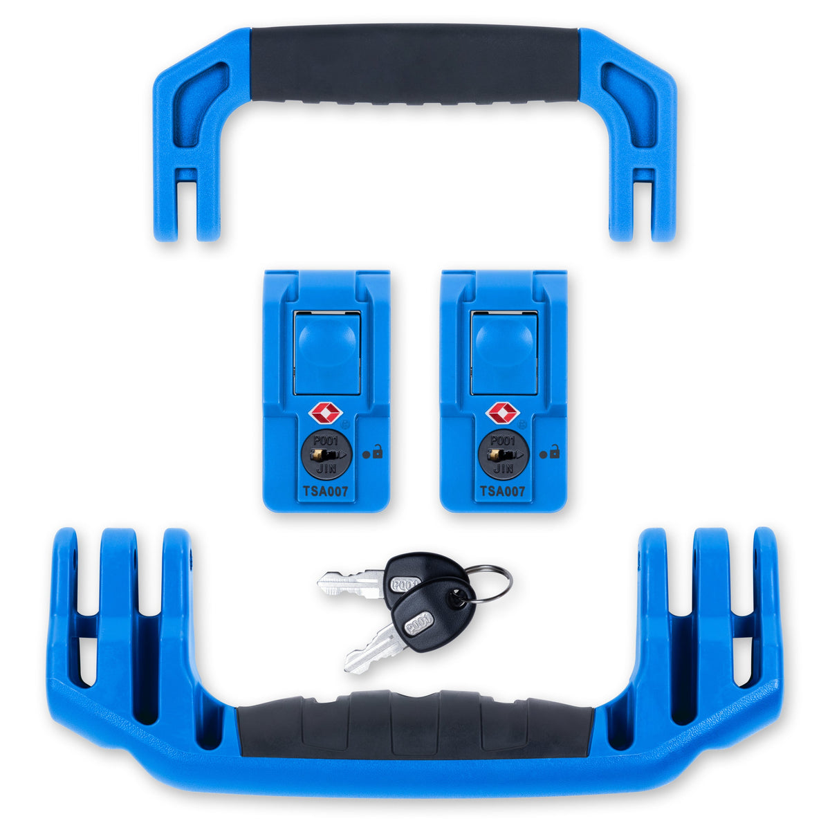 Pelican 1535 Air Replacement Handles &amp; Latches Set - Blue TSA