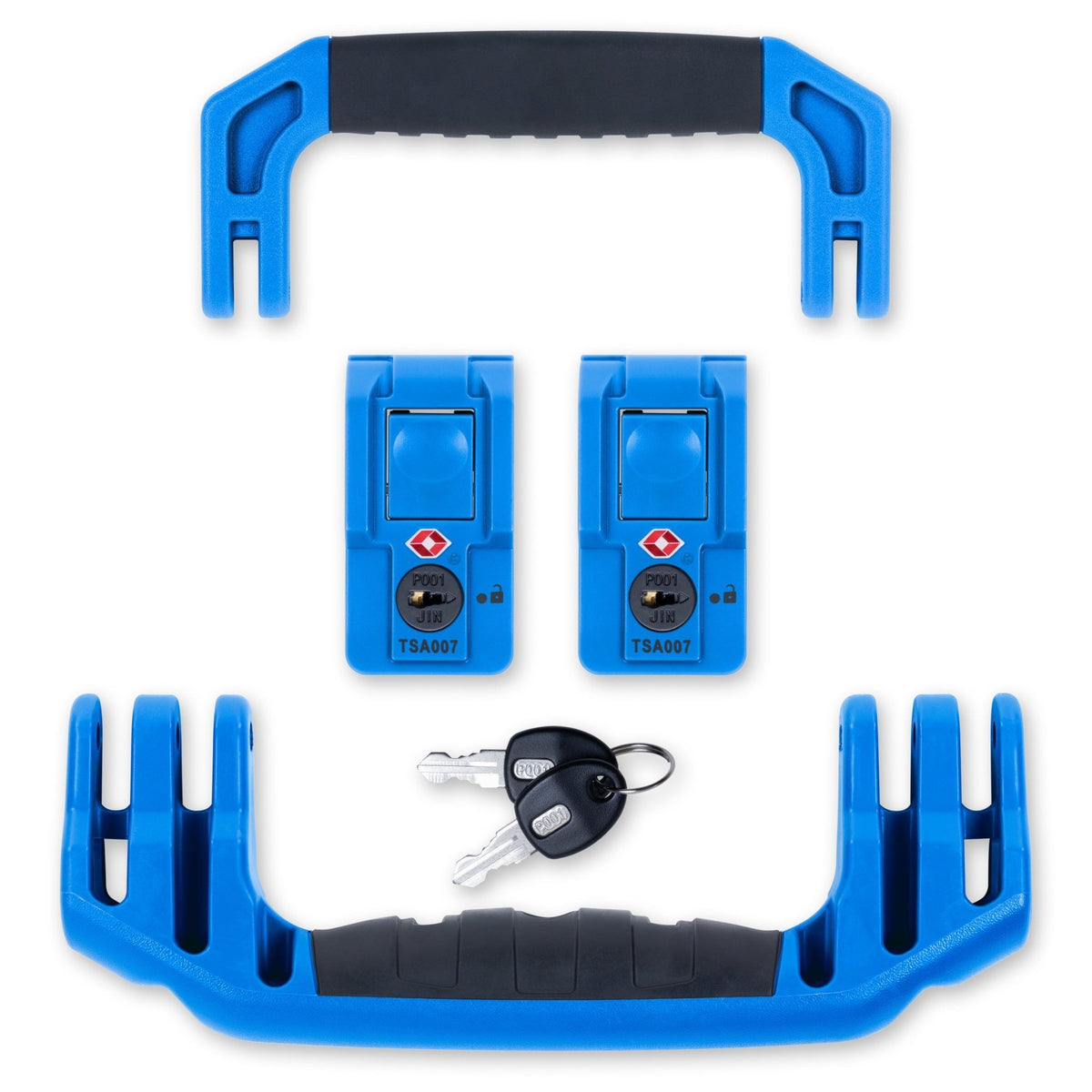 Pelican 1535 Air Replacement Handles &amp; Latches Set - Blue TSA -