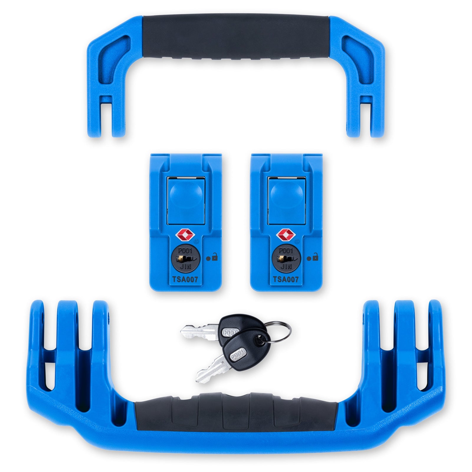 Pelican 1535 Air Replacement Handles & Latches Set - Blue TSA