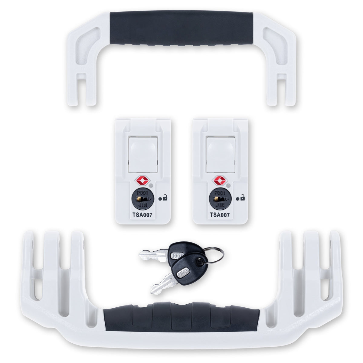Pelican 1535 Air Replacement Handles &amp; Latches Set - White TSA