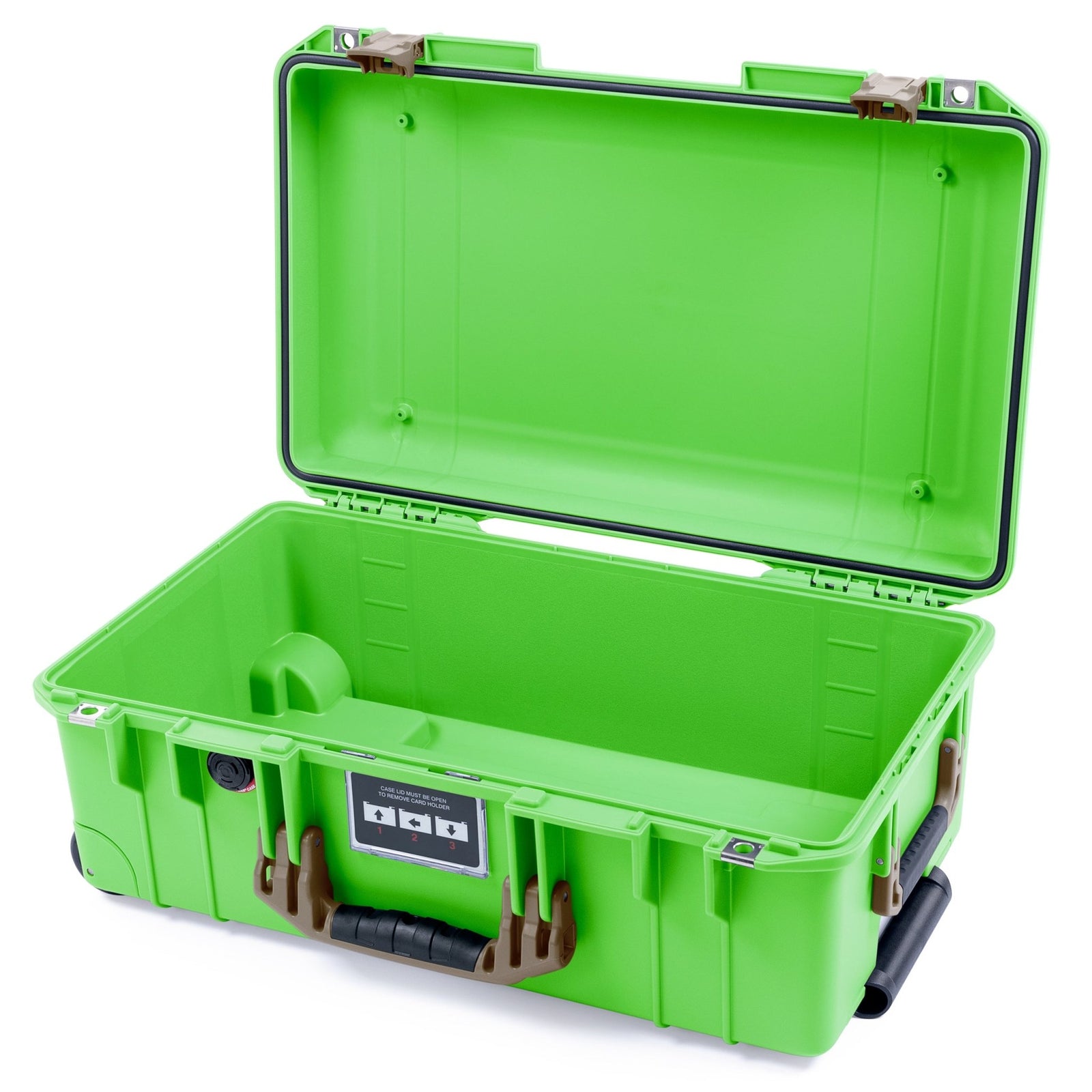 Pelican 1535 Air Carry - on Case - Lime Green & Dark Desert Dirt - Empty