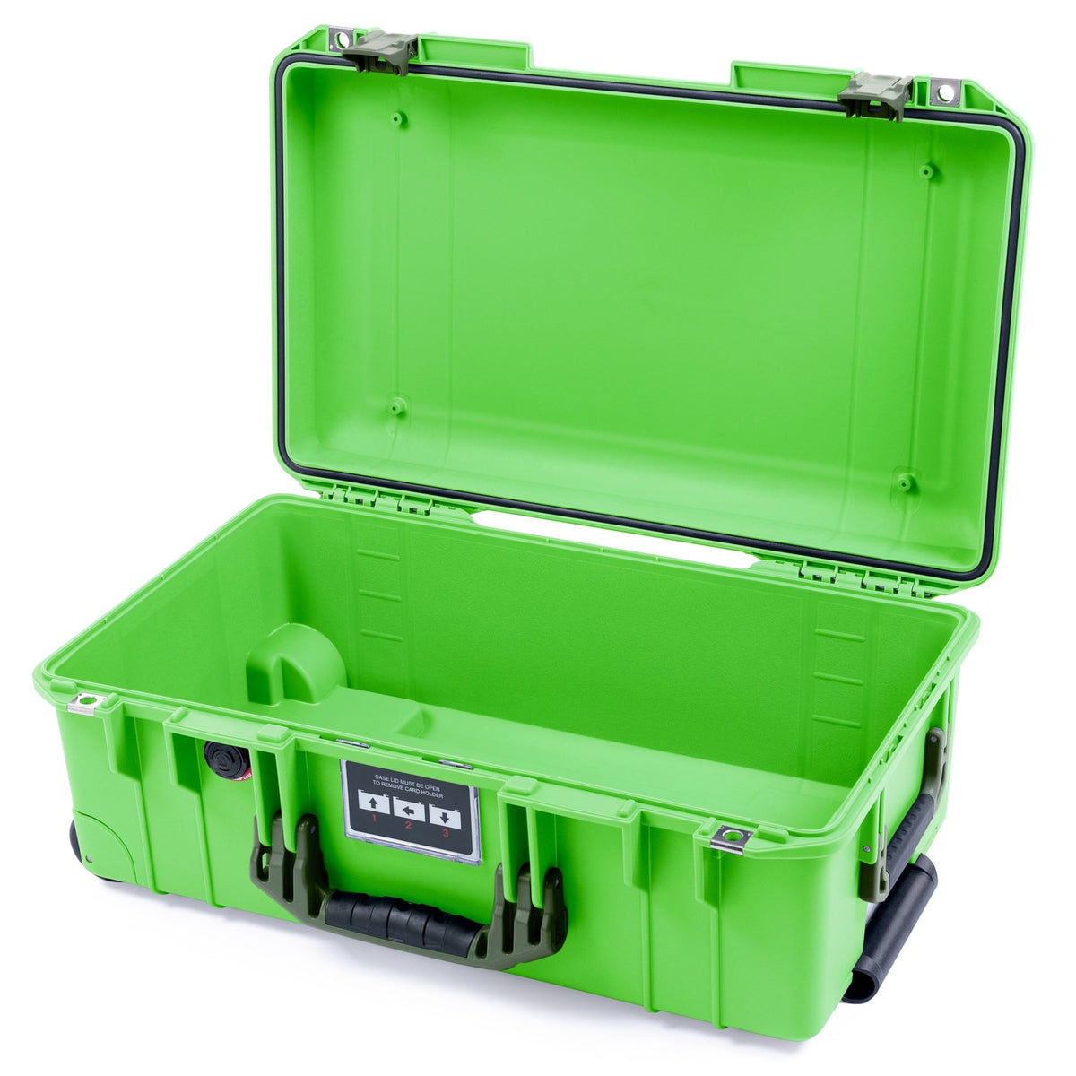 Pelican 1535 Air Carry - on Case - Lime Green &amp; OD Green - Empty