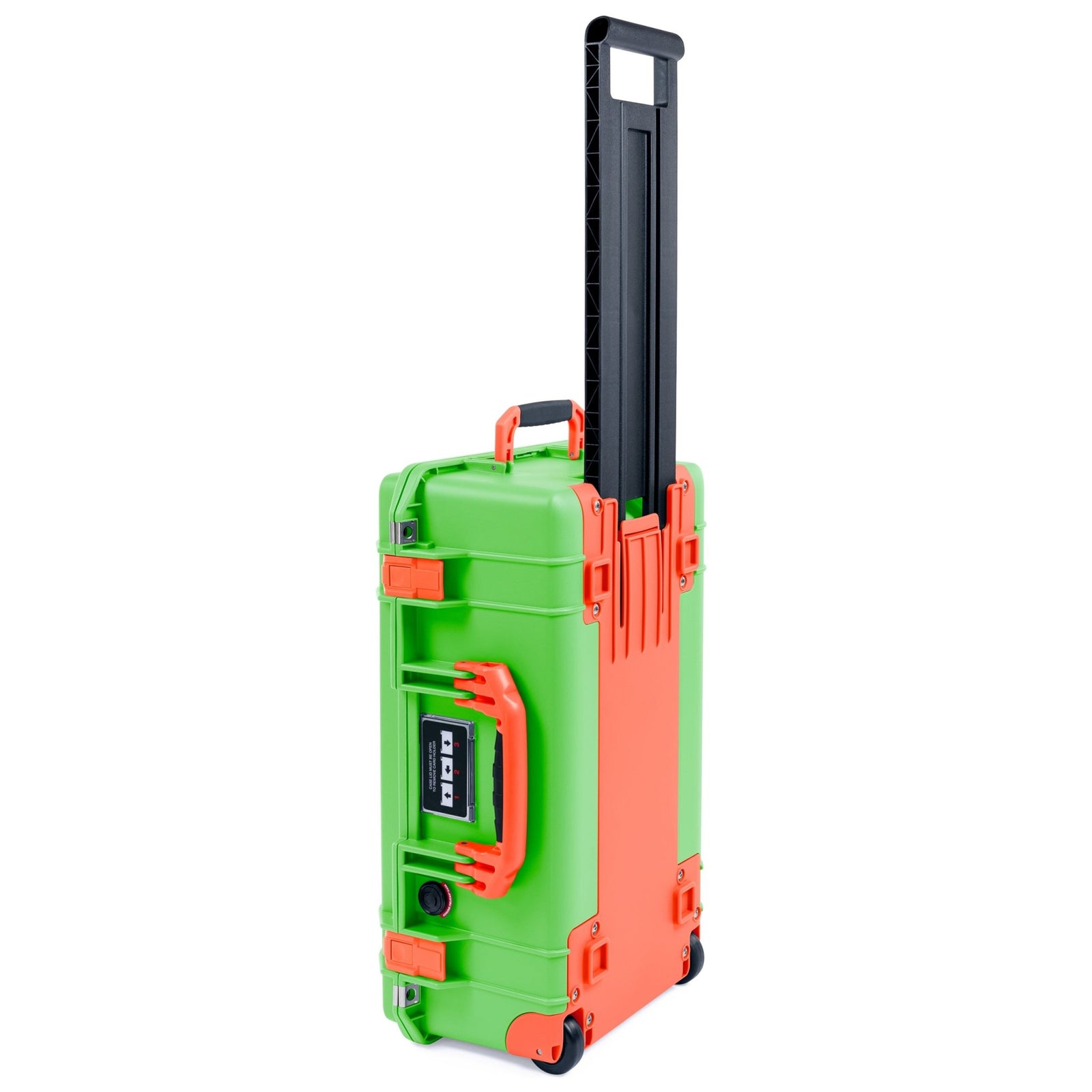 Pelican 1535 Air Carry - on Case - Lime Green & Orange Trolley - Empty