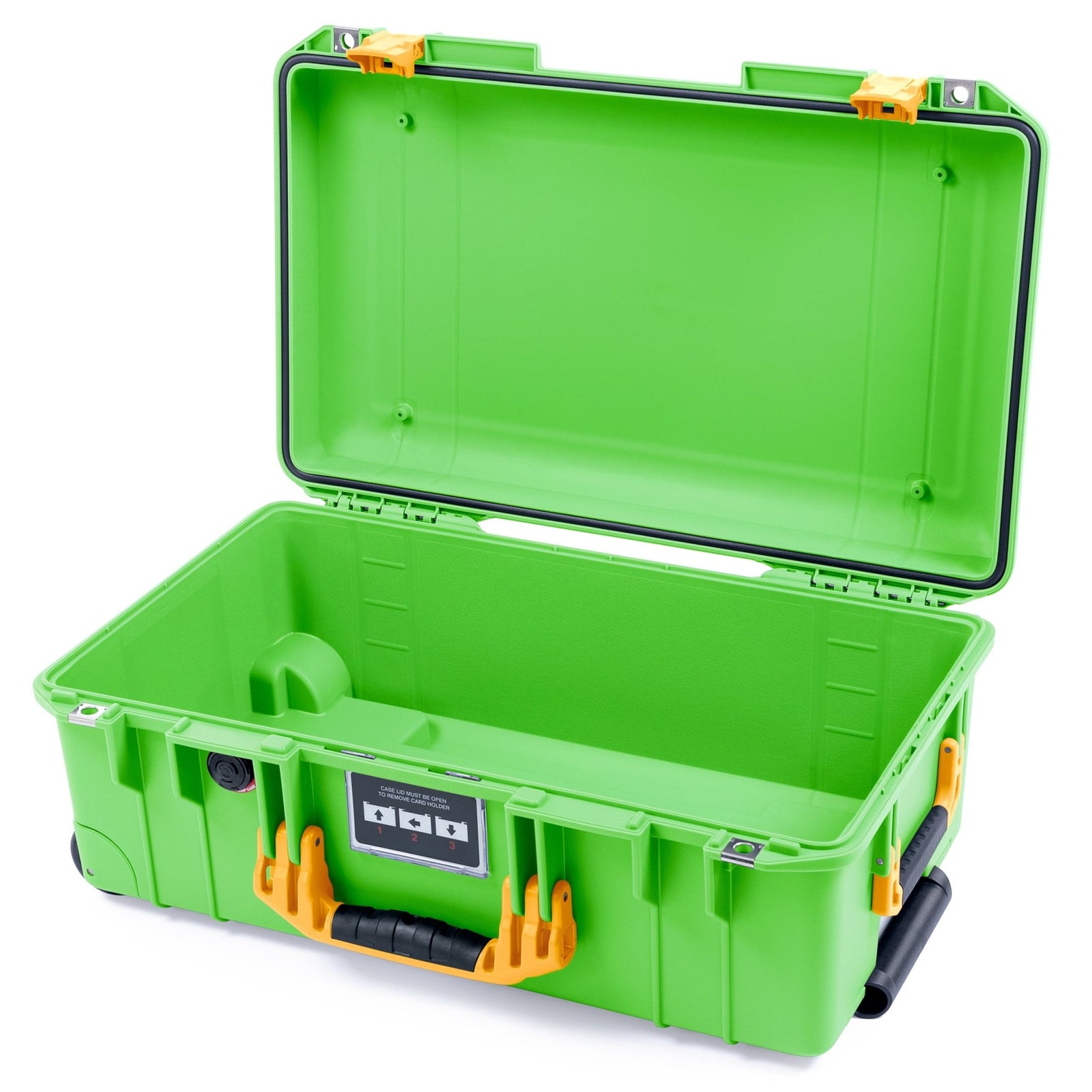 Pelican 1535 Air Carry - on Case - Lime Green & Yellow - Empty