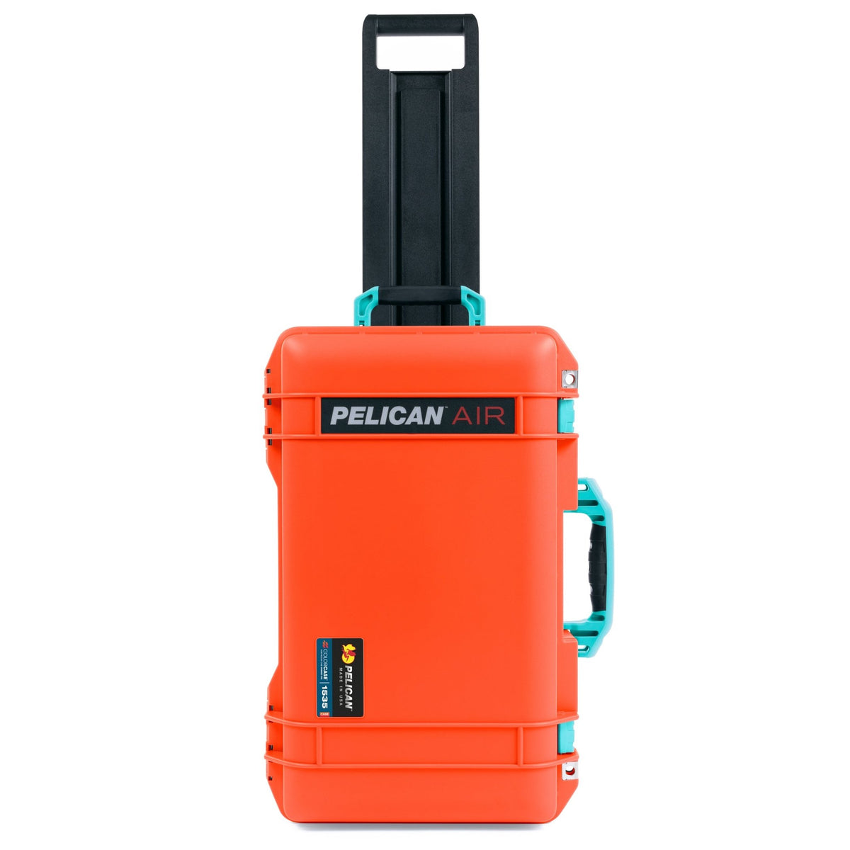 Pelican 1535 Air Carry - on Case - Orange &amp; Teal - Empty