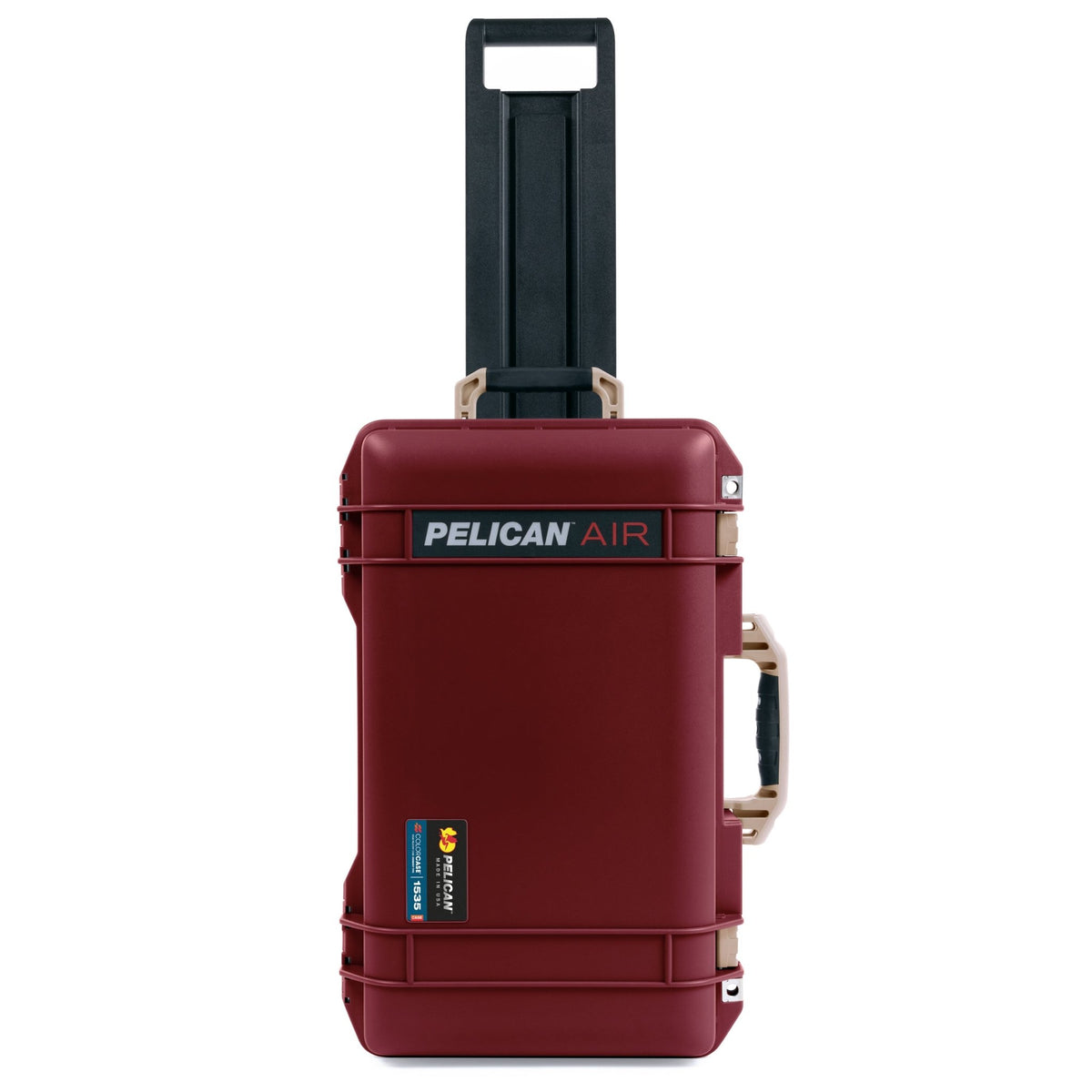 Pelican 1535 Air Carry-on Case - Oxblood &amp; Desert Tan - Empty