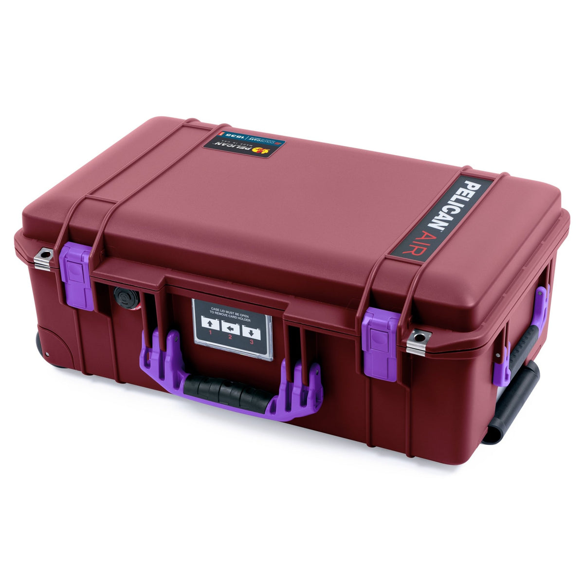 Pelican 1535 Air Carry - on Case - Oxblood &amp; Purple - Empty
