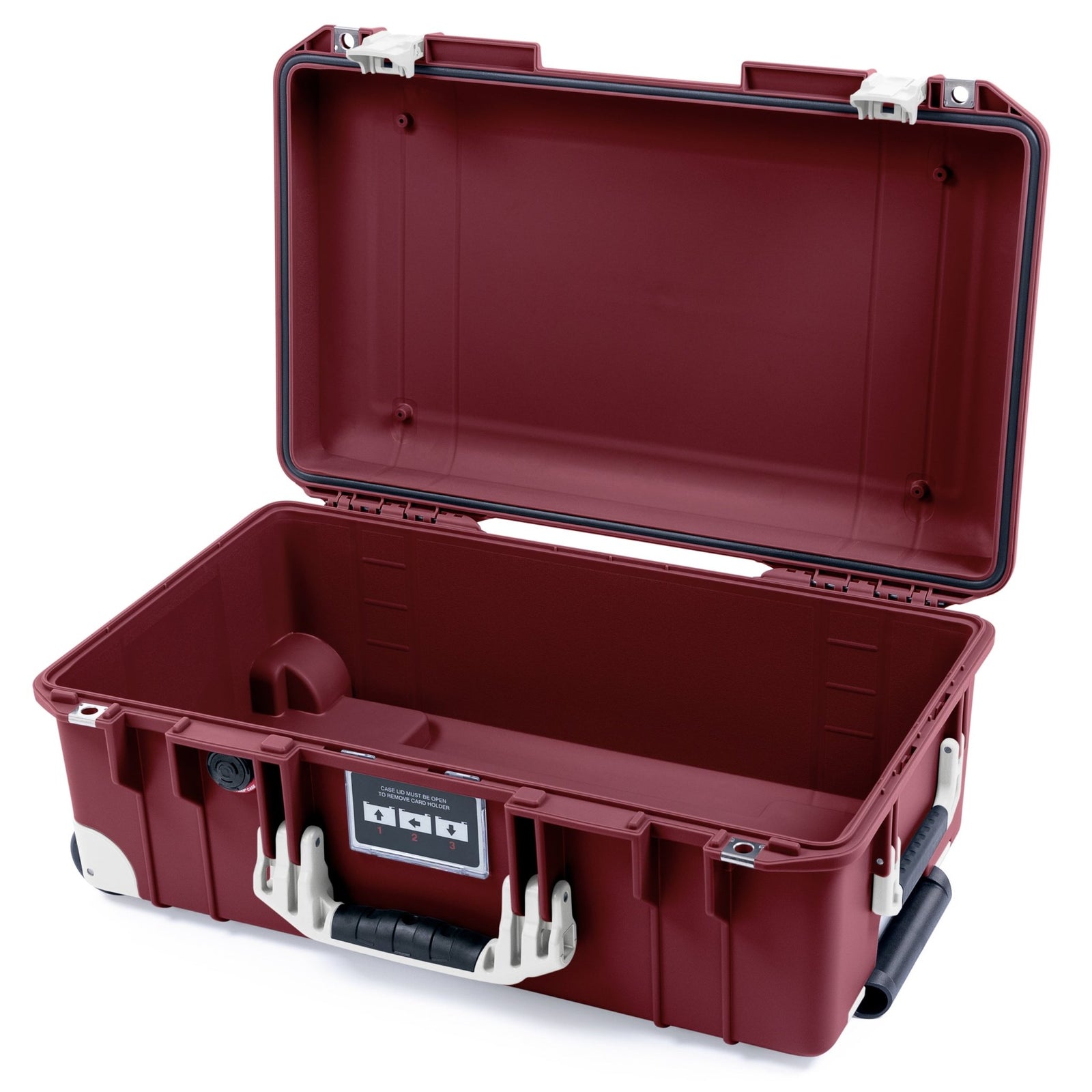 Pelican 1535 Air Carry - on Case - Oxblood & Whiteout Trolley - Empty