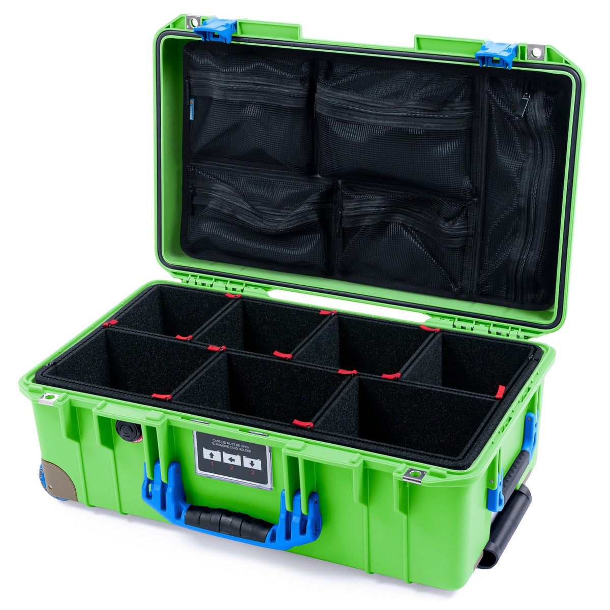 Pelican 1535 Air Retro Remix Case - Leonardo - TrekPak Divider System / Mesh Lid Organizer