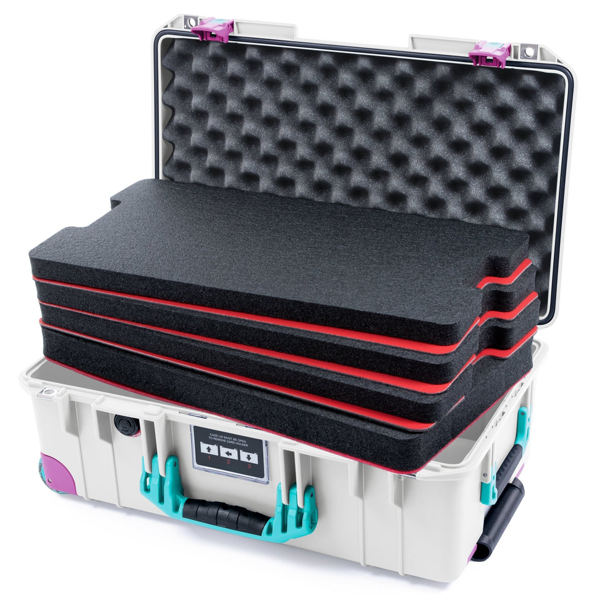 Pelican 1535 Air Retro Remix Case - Miami Days - DIY Tool Foam Kit / Convoluted Lid Foam
