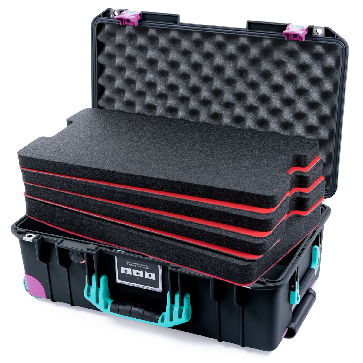 Pelican 1535 Air Retro Remix Case - Miami Nights - DIY Tool Foam Kit / Convoluted Lid Foam